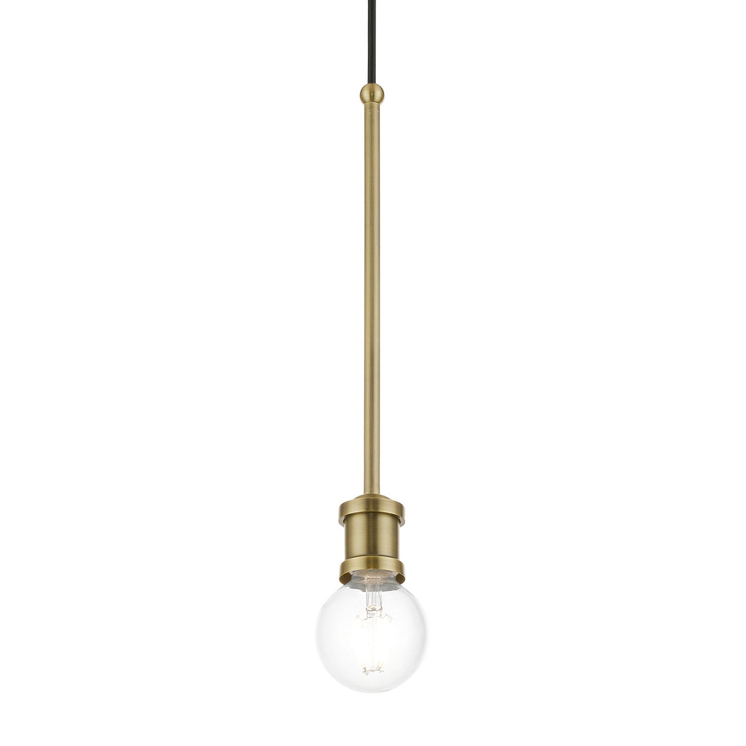 Livex Lighting - 47161-01 - One Light Pendant - Lansdale - Antique Brass