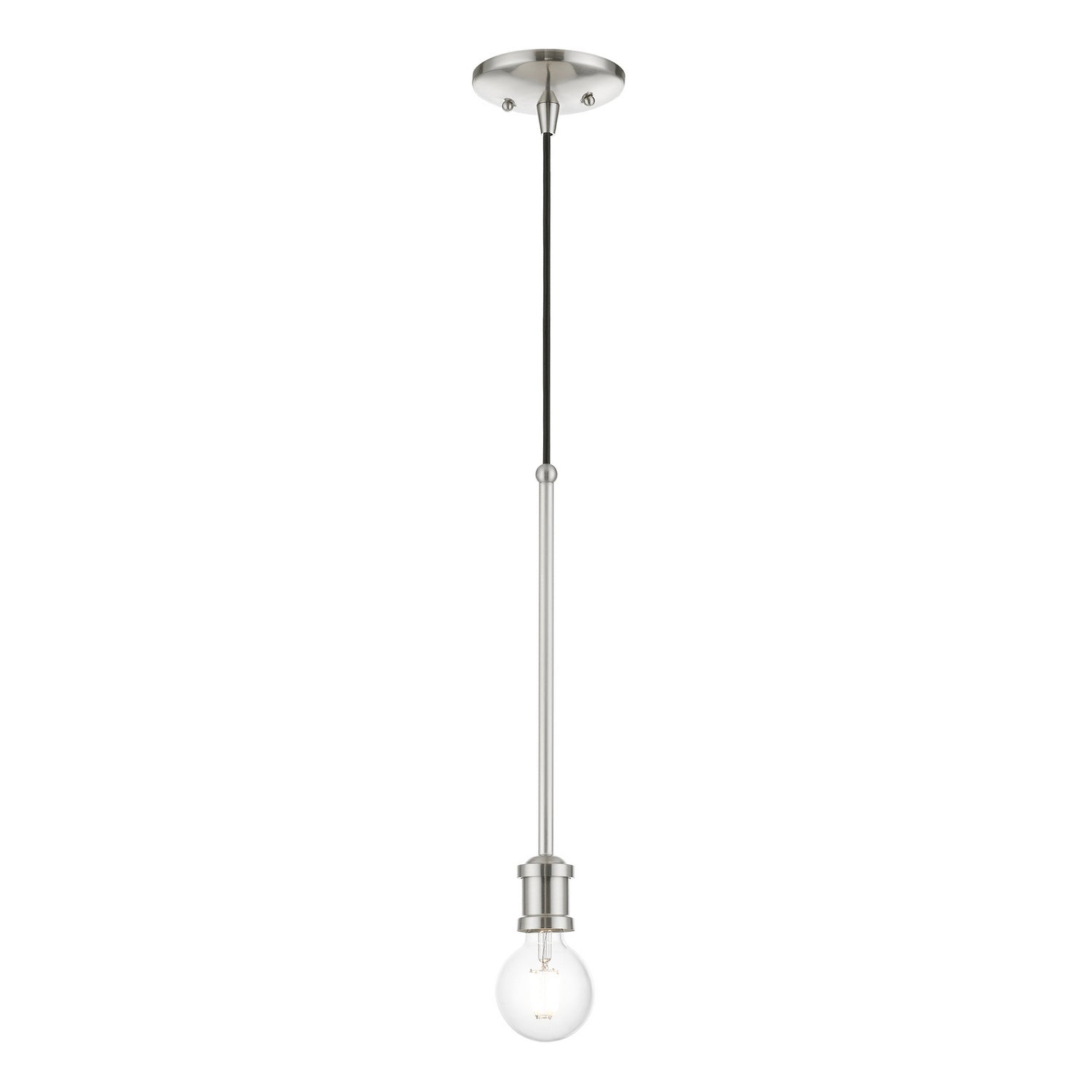Livex Lighting - 47161-91 - One Light Pendant - Lansdale - Brushed Nickel