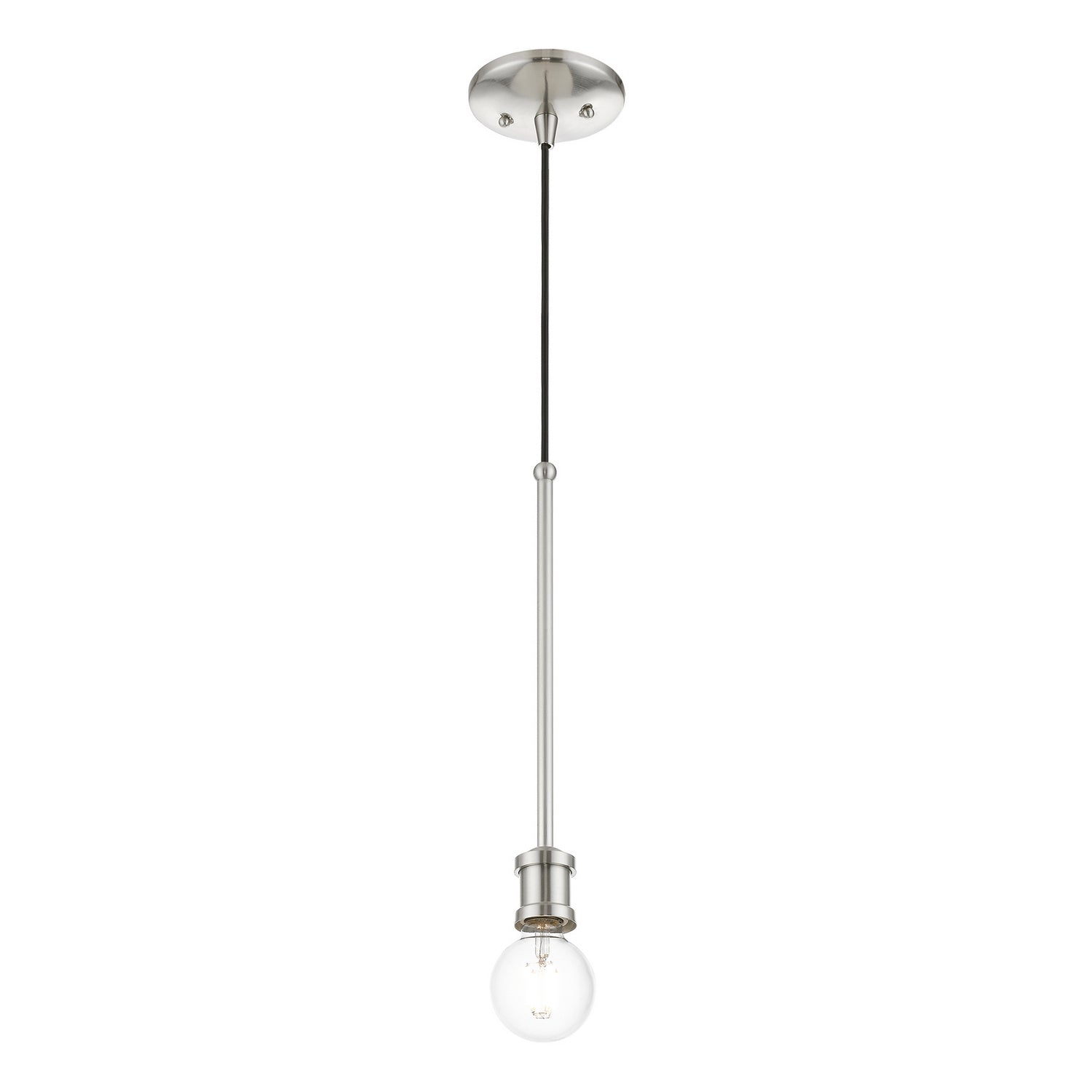 Livex Lighting - 47161-91 - One Light Pendant - Lansdale - Brushed Nickel