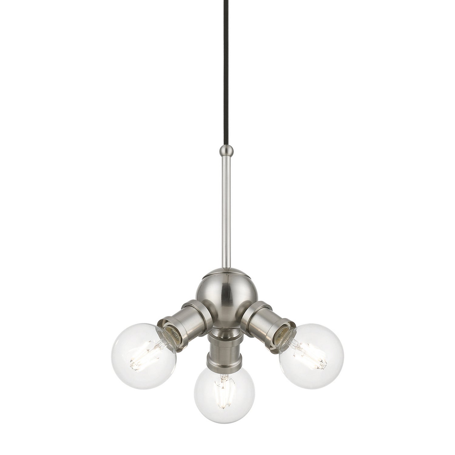 Livex Lighting - 47164-91 - Three Light Pendant - Lansdale - Brushed Nickel