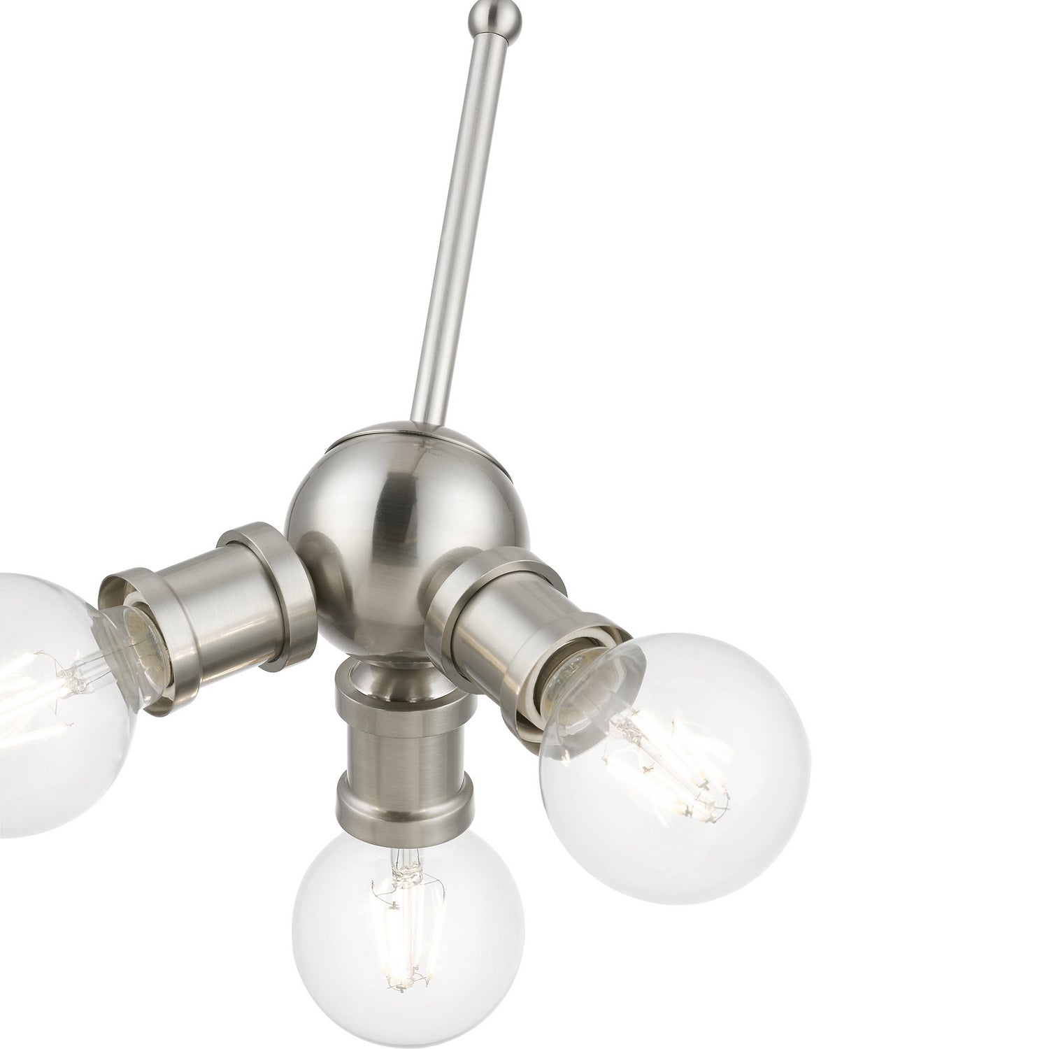 Livex Lighting - 47164-91 - Three Light Pendant - Lansdale - Brushed Nickel
