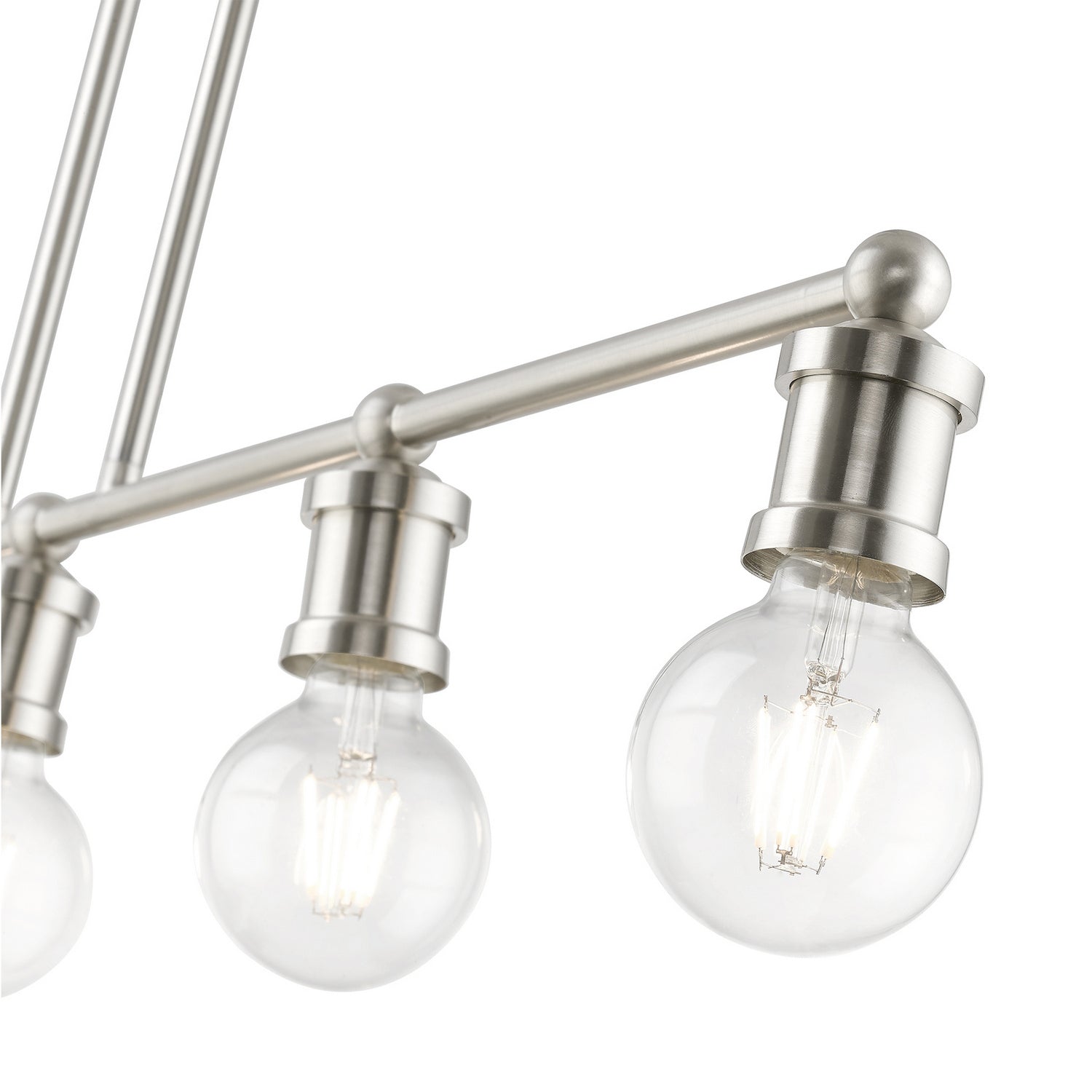 Livex Lighting - 47165-91 - Five Light Linear Chandelier - Lansdale - Brushed Nickel