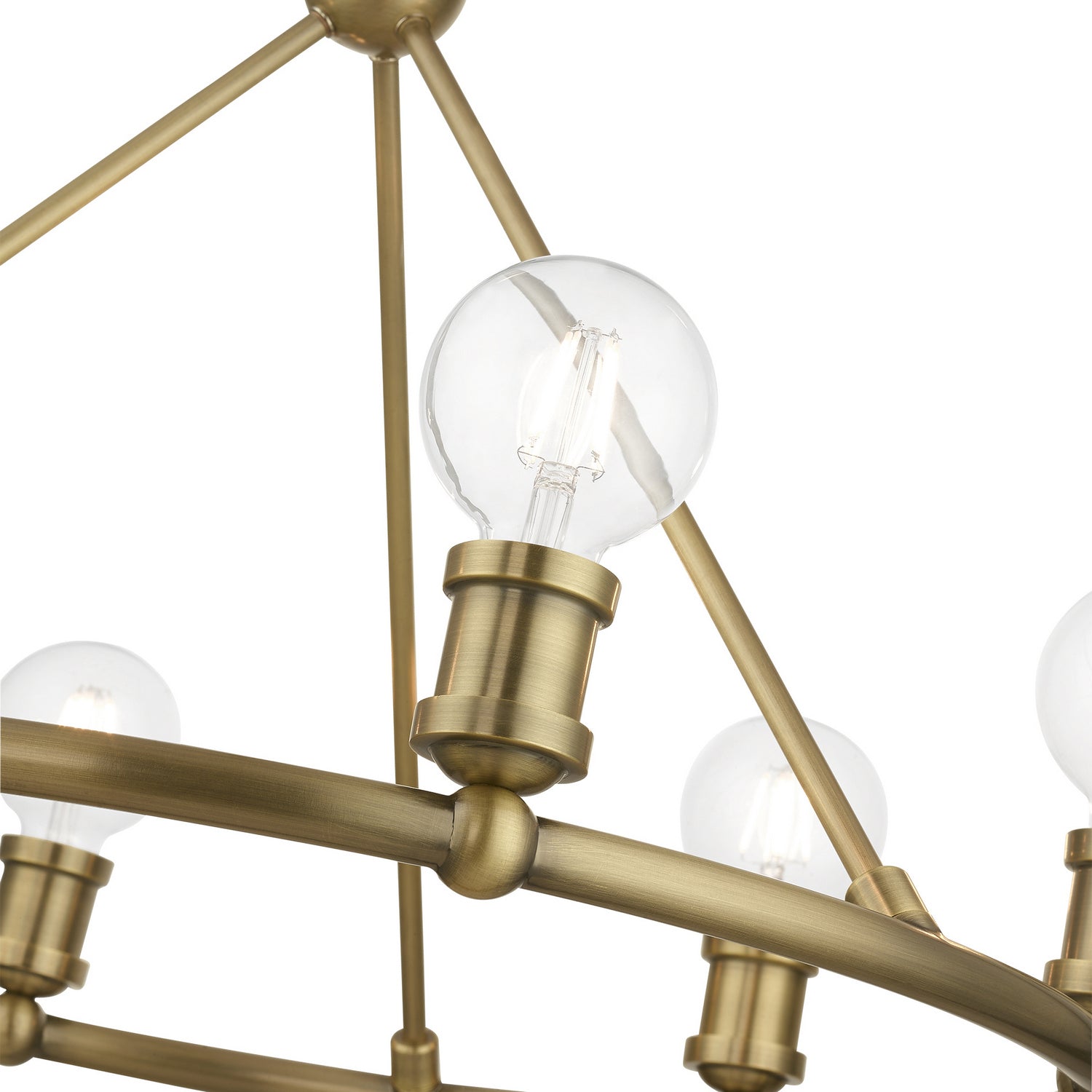 Livex Lighting - 47166-01 - Six Light Chandelier - Lansdale - Antique Brass