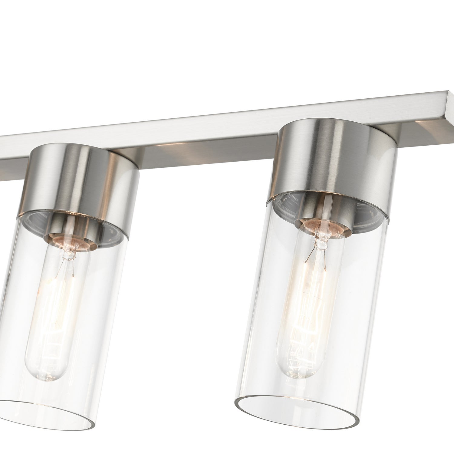 Livex Lighting - 48765-91 - Five Light Linear Chandelier - Carson - Brushed Nickel