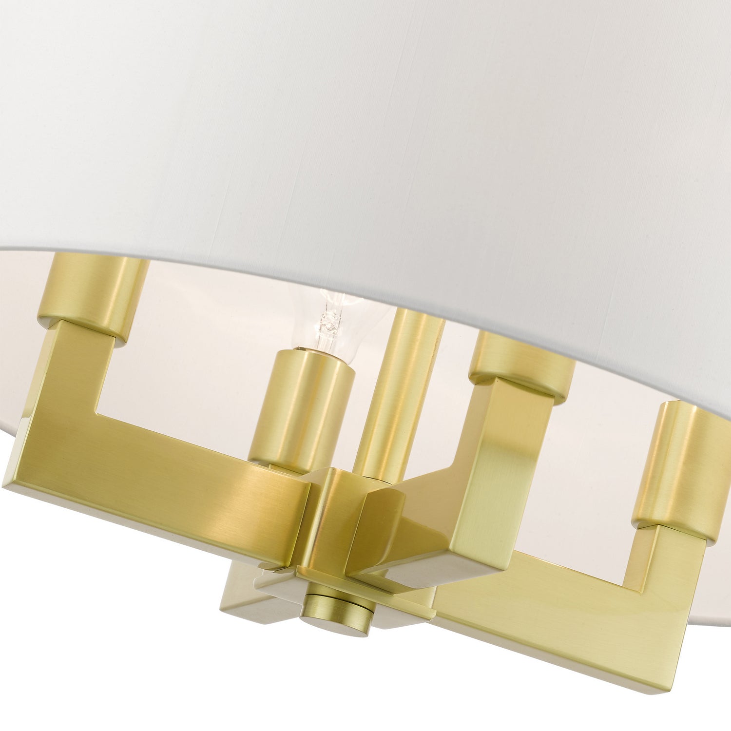Livex Lighting - 48784-12 - Four Light Chandelier - Cresthaven - Satin Brass