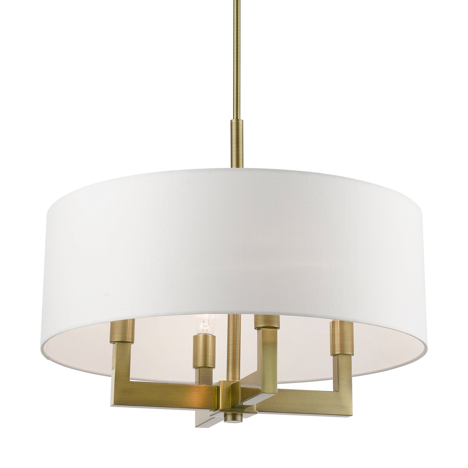 Livex Lighting - 48786-01 - Four Light Chandelier - Cresthaven - Antique Brass