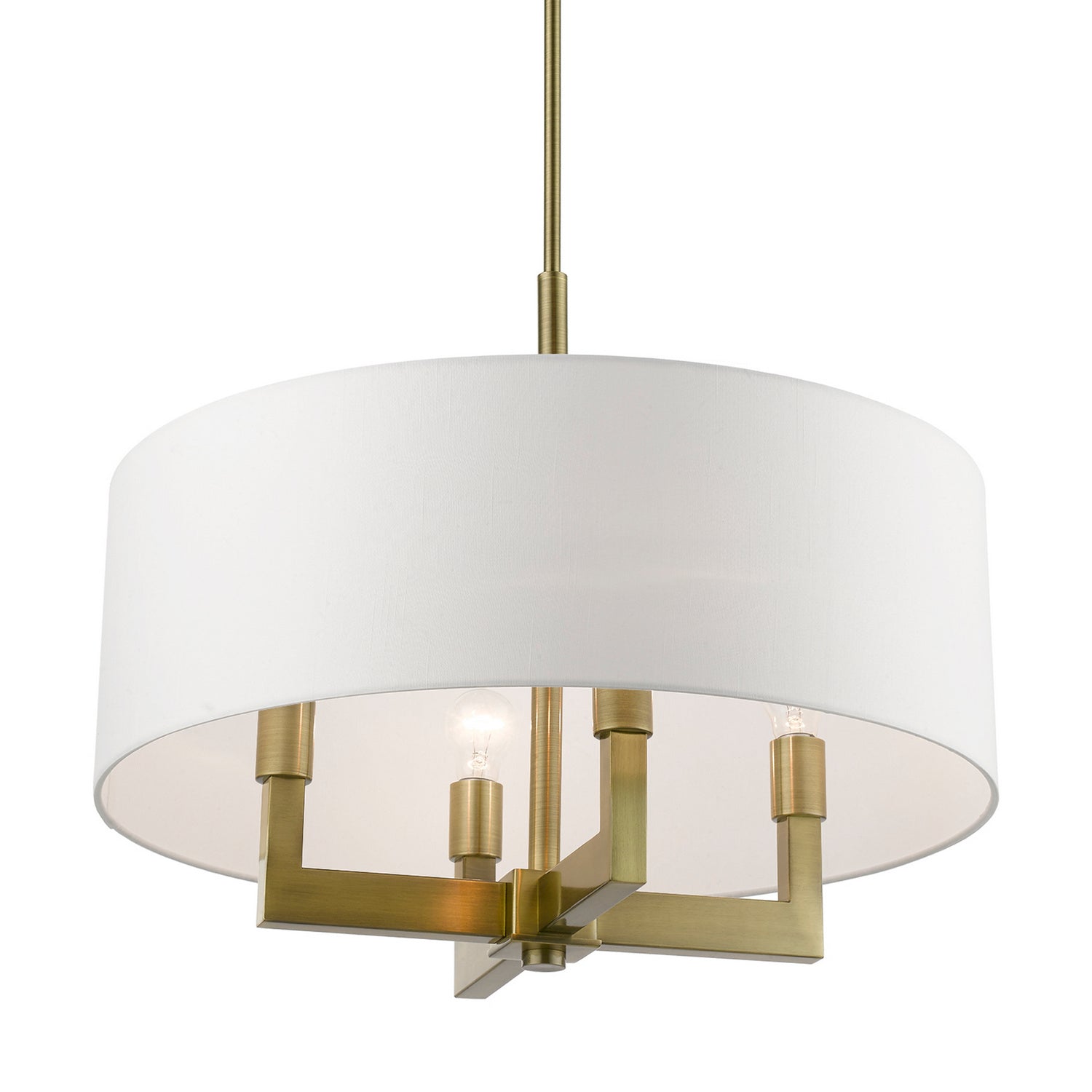 Livex Lighting - 48786-01 - Four Light Chandelier - Cresthaven - Antique Brass
