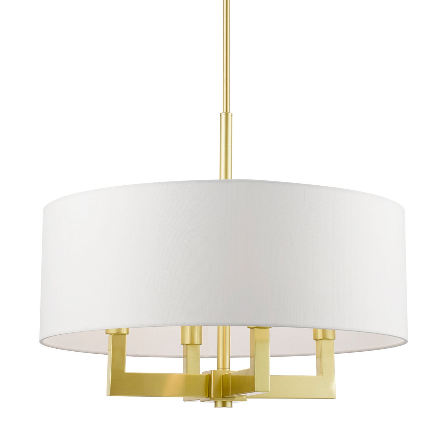 Livex Lighting - 48786-12 - Four Light Chandelier - Cresthaven - Satin Brass