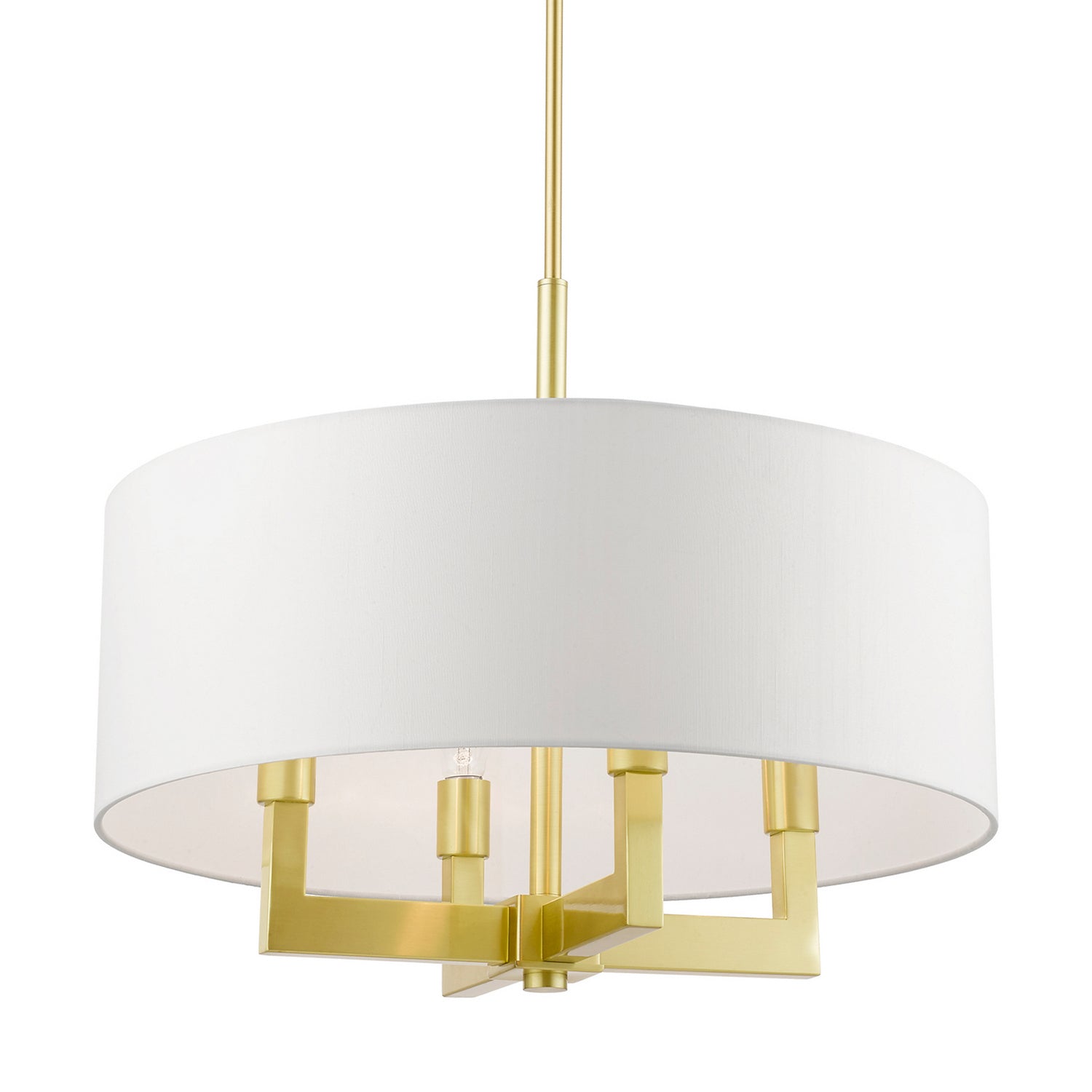 Livex Lighting - 48786-12 - Four Light Chandelier - Cresthaven - Satin Brass