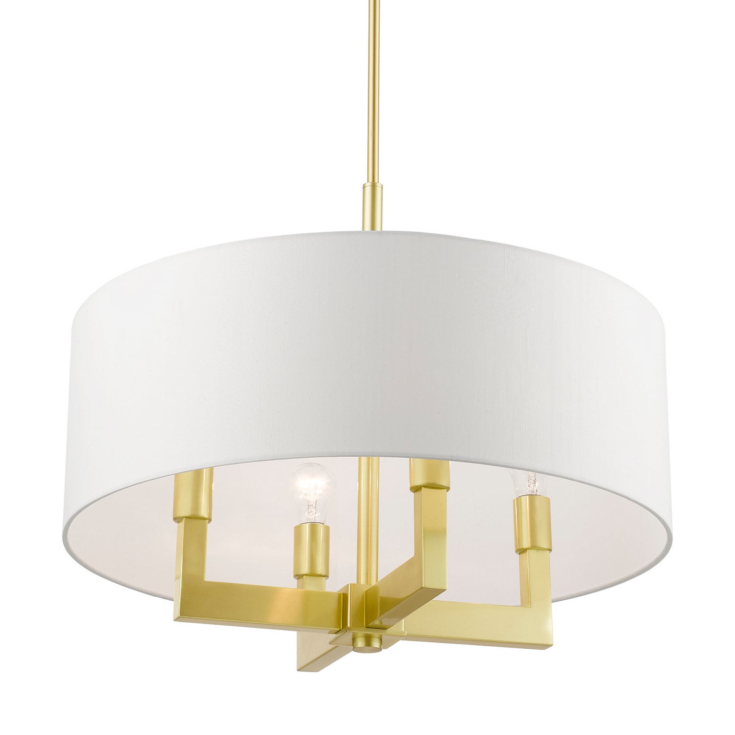Livex Lighting - 48786-12 - Four Light Chandelier - Cresthaven - Satin Brass