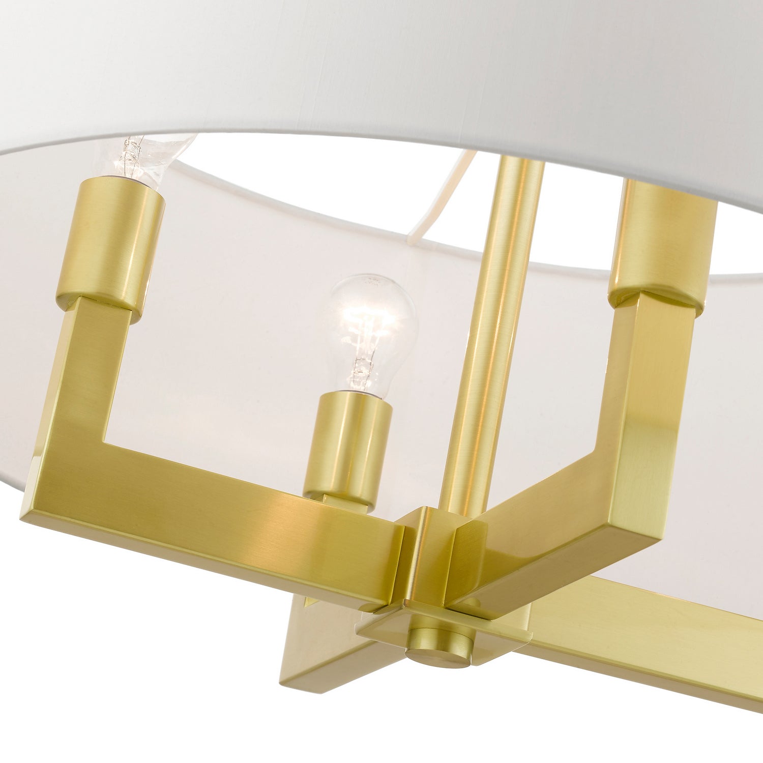 Livex Lighting - 48786-12 - Four Light Chandelier - Cresthaven - Satin Brass