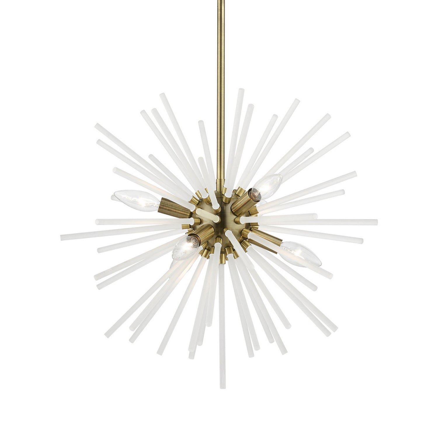 Livex Lighting - 48824-01 - Six Light Chandelier - Uptown - Antique Brass