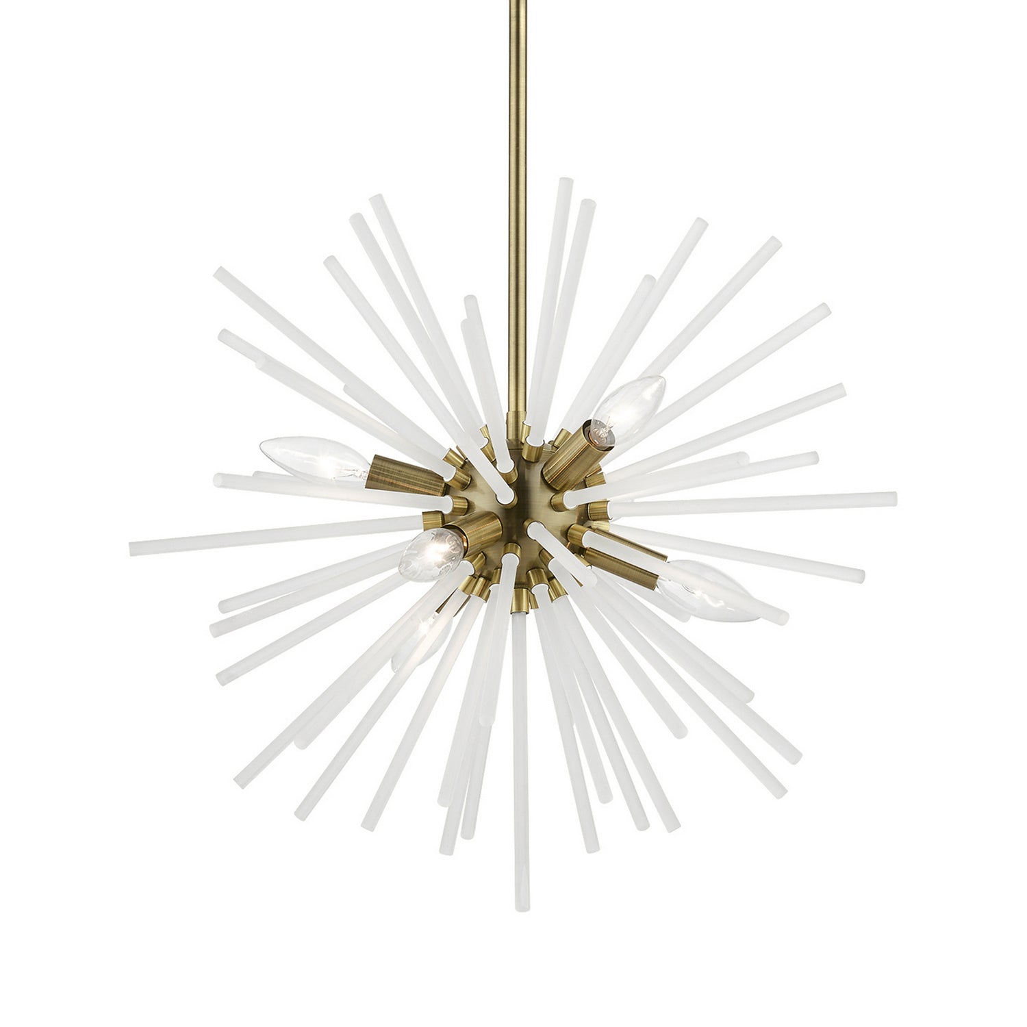 Livex Lighting - 48824-01 - Six Light Chandelier - Uptown - Antique Brass