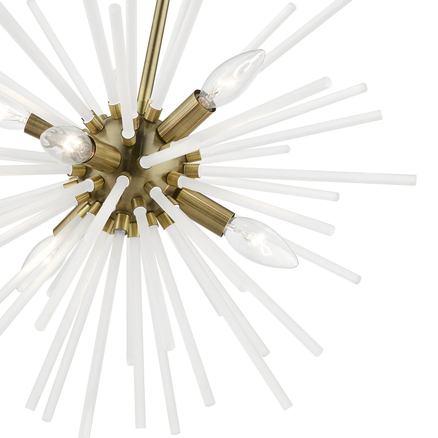 Livex Lighting - 48824-01 - Six Light Chandelier - Uptown - Antique Brass