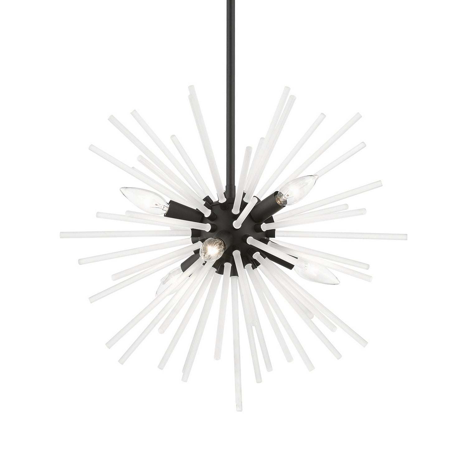 Livex Lighting - 48824-04 - Six Light Chandelier - Uptown - Black