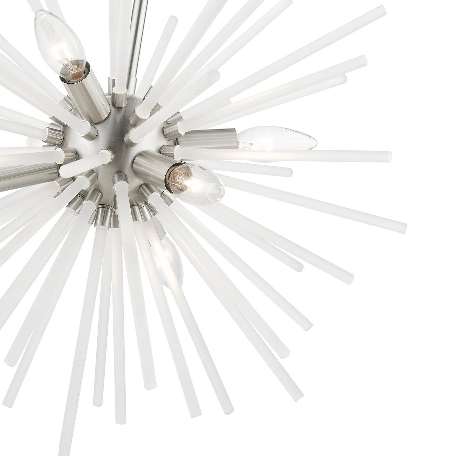 Livex Lighting - 48824-91 - Six Light Chandelier - Uptown - Brushed Nickel