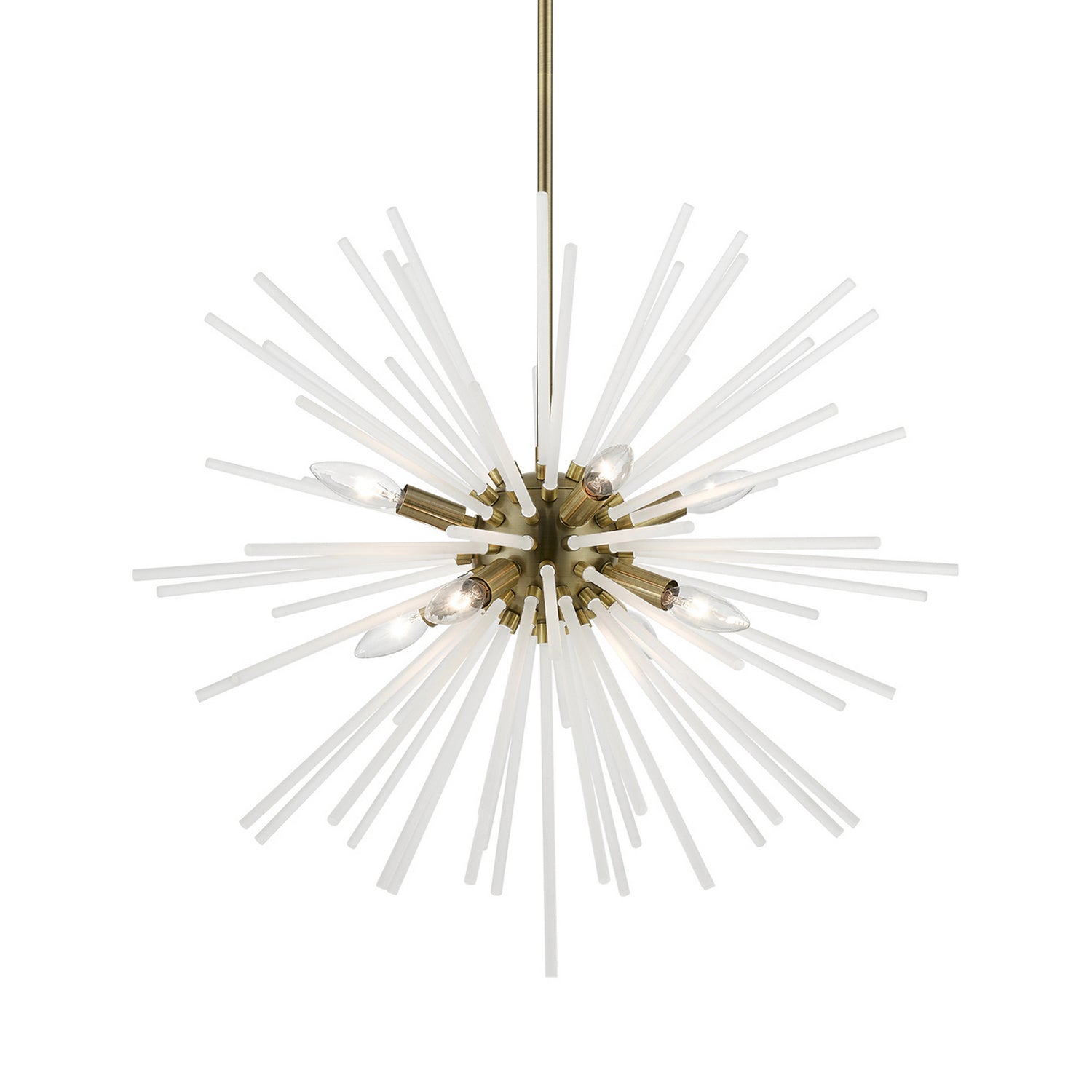 Livex Lighting - 48826-01 - Eight Light Chandelier - Uptown - Antique Brass