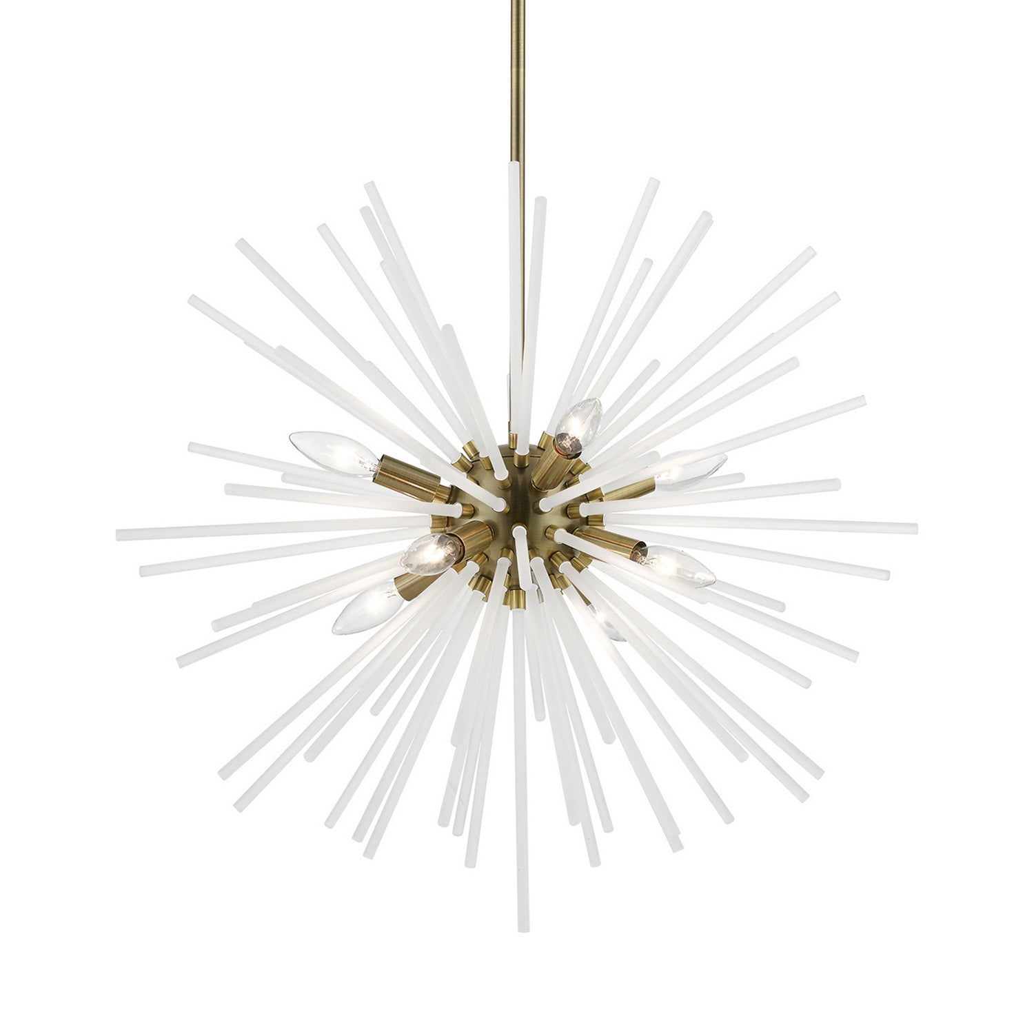 Livex Lighting - 48826-01 - Eight Light Chandelier - Uptown - Antique Brass