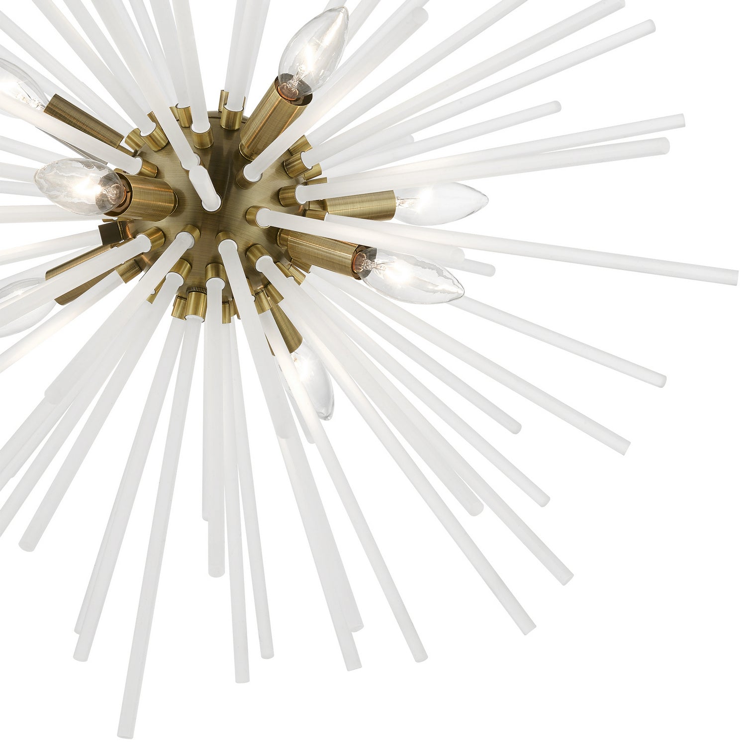 Livex Lighting - 48826-01 - Eight Light Chandelier - Uptown - Antique Brass