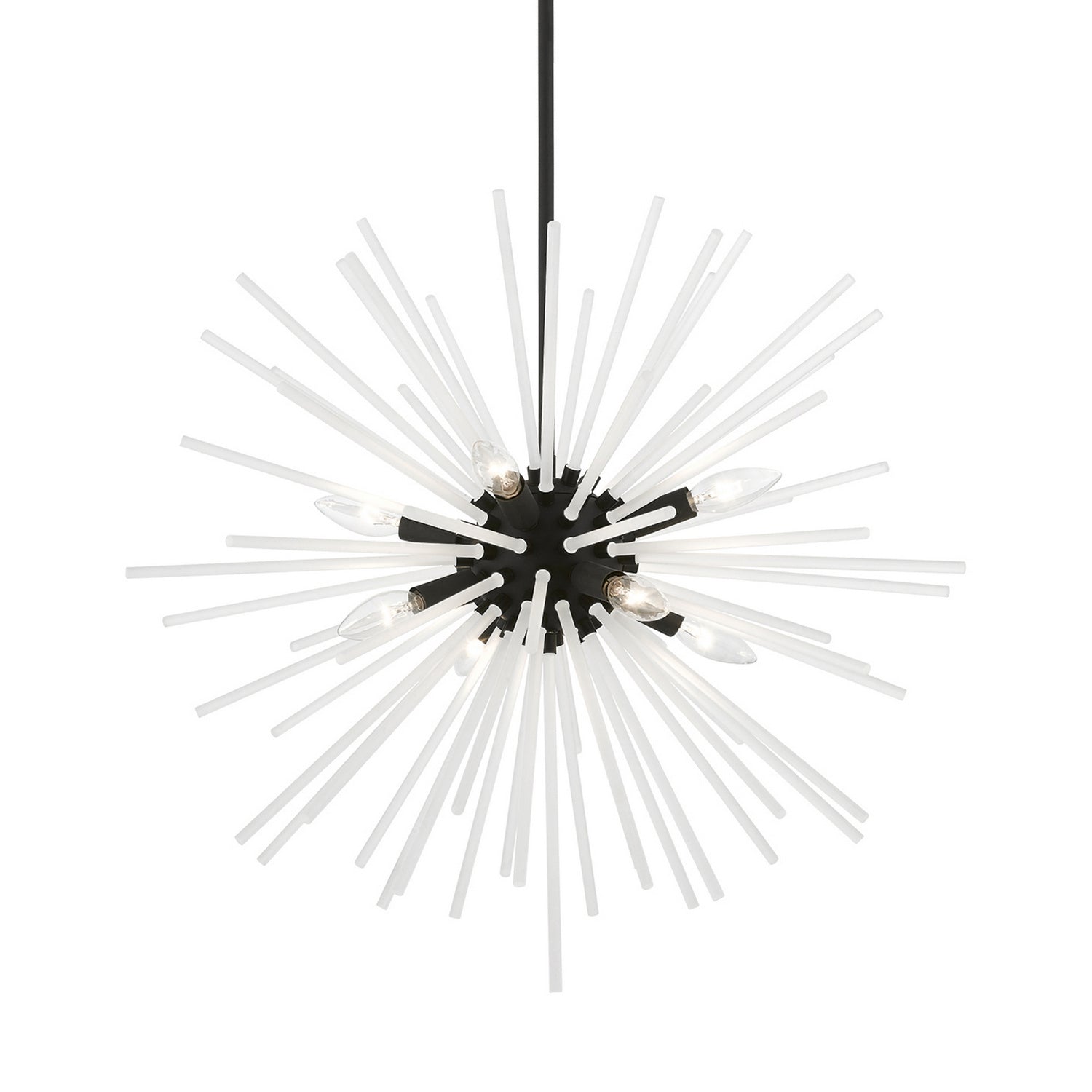 Livex Lighting - 48826-04 - Eight Light Chandelier - Uptown - Black