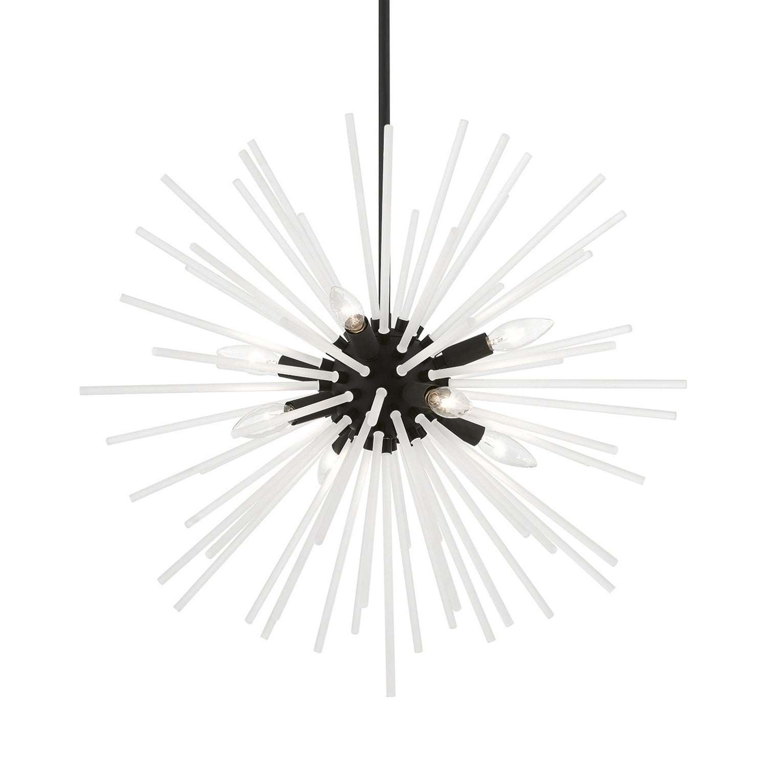 Livex Lighting - 48826-04 - Eight Light Chandelier - Uptown - Black