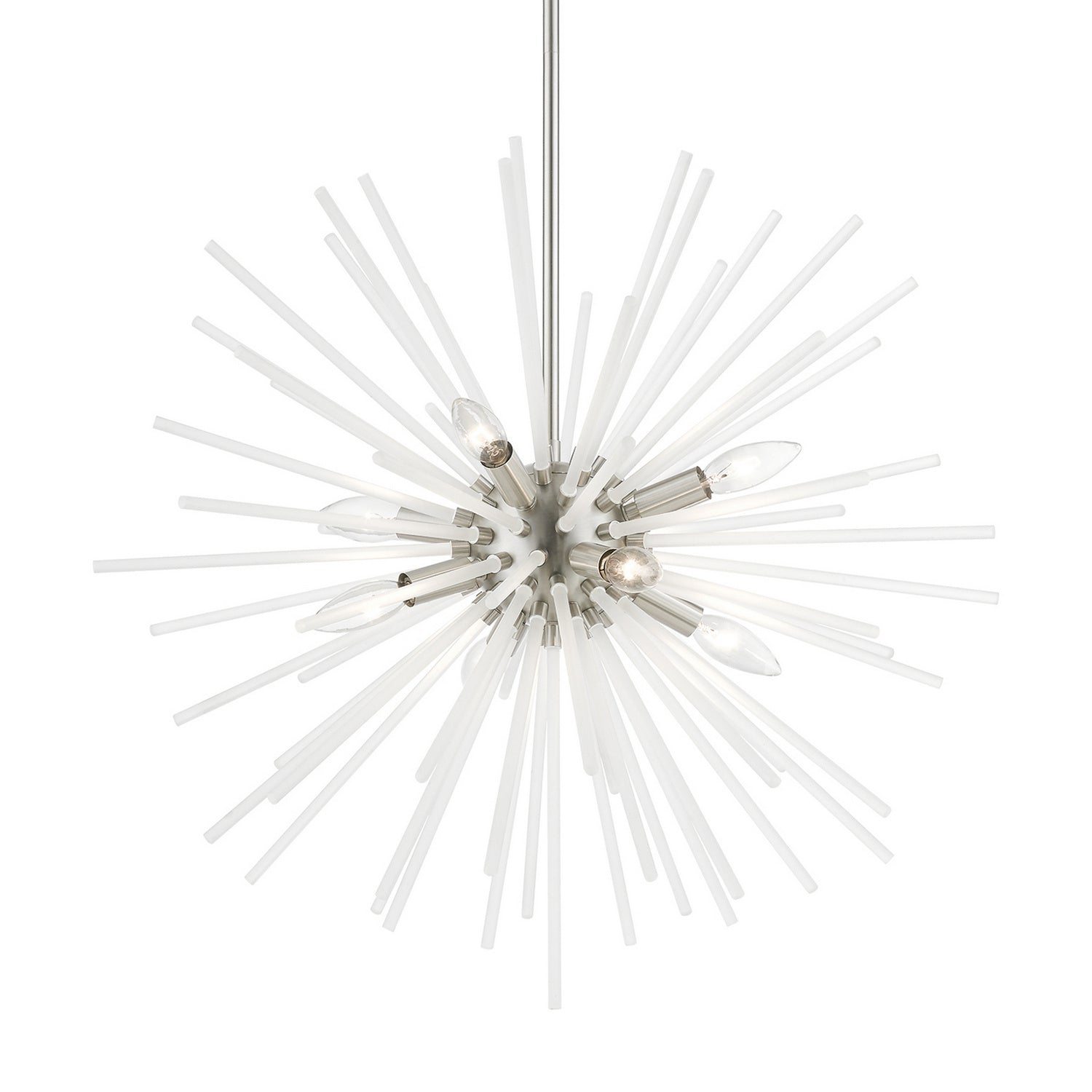 Livex Lighting - 48826-91 - Eight Light Chandelier - Uptown - Brushed Nickel