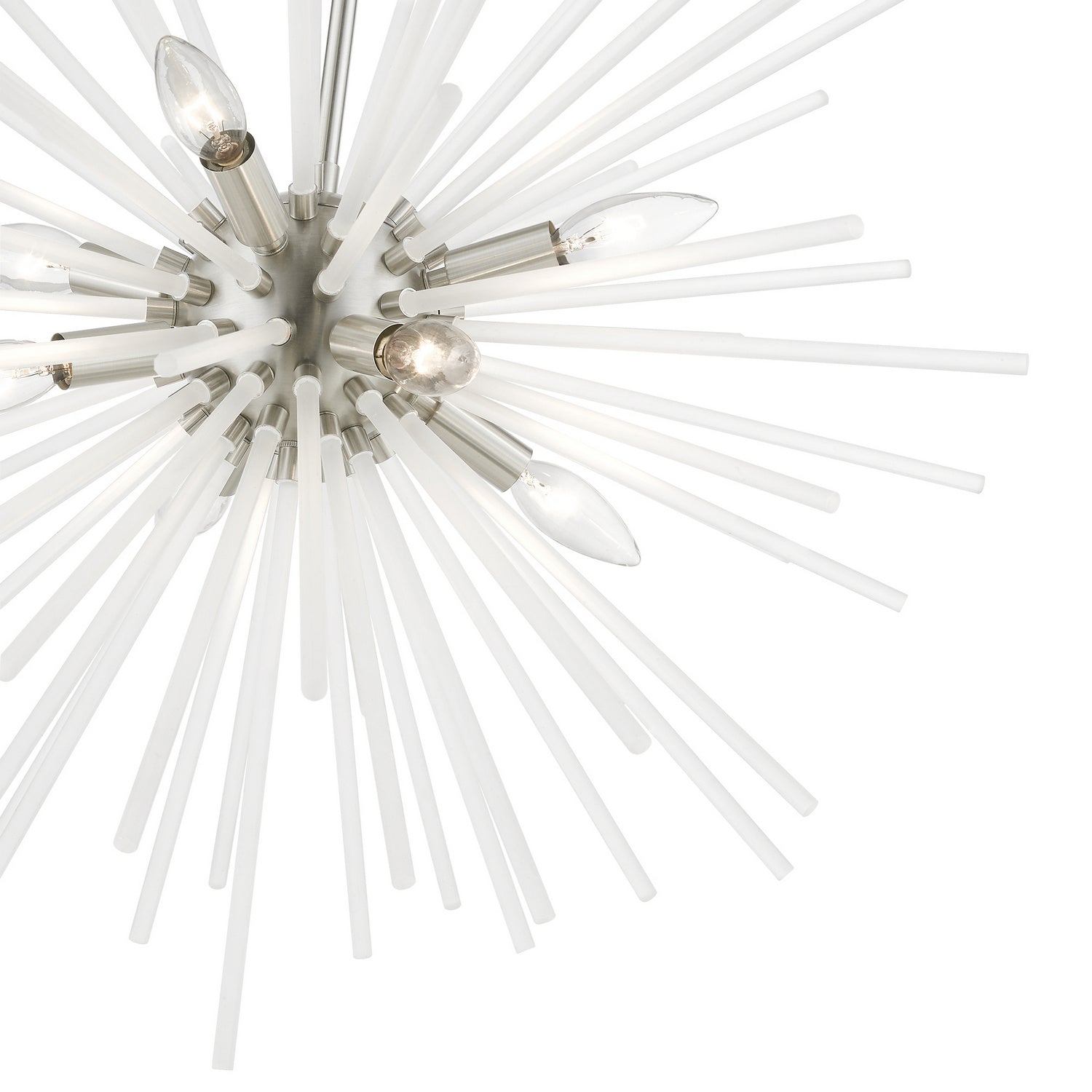 Livex Lighting - 48826-91 - Eight Light Chandelier - Uptown - Brushed Nickel