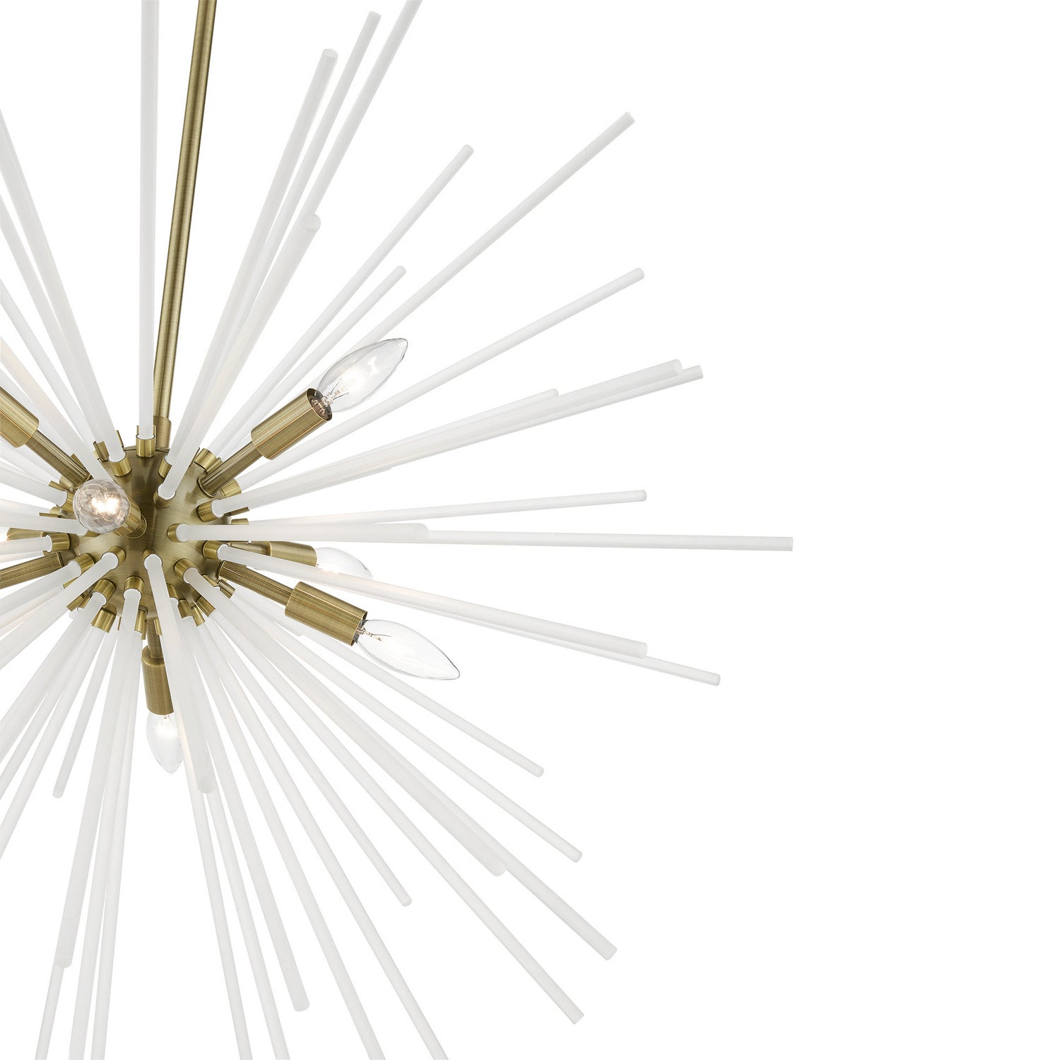 Livex Lighting - 48828-01 - Eight Light Foyer Chandelier - Uptown - Antique Brass