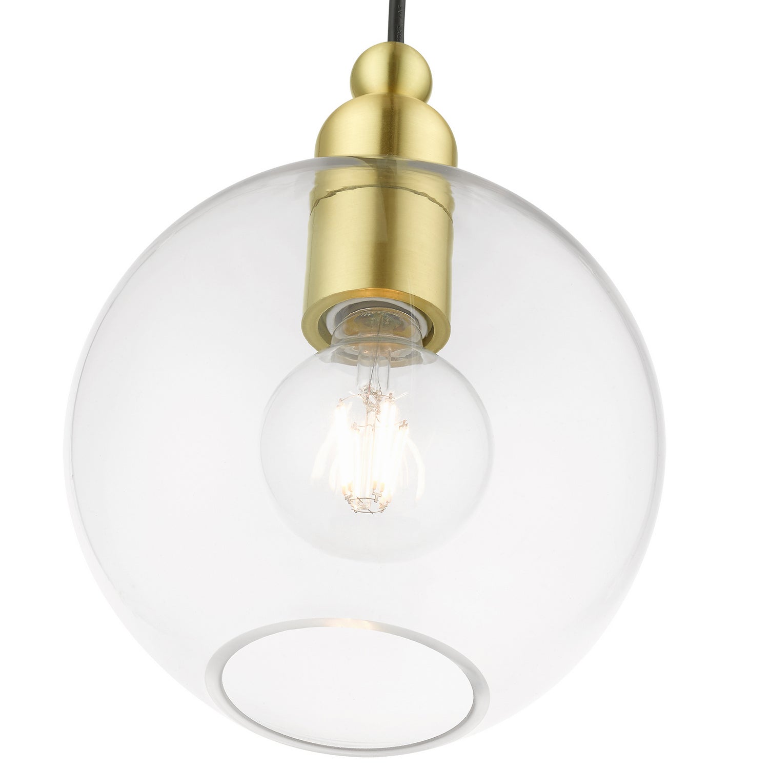 Livex Lighting - 48972-12 - One Light Pendant - Downtown - Satin Brass