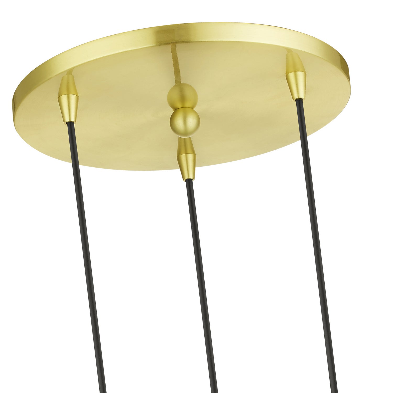 Livex Lighting - 48973-12 - Three Light Pendant - Downtown - Satin Brass