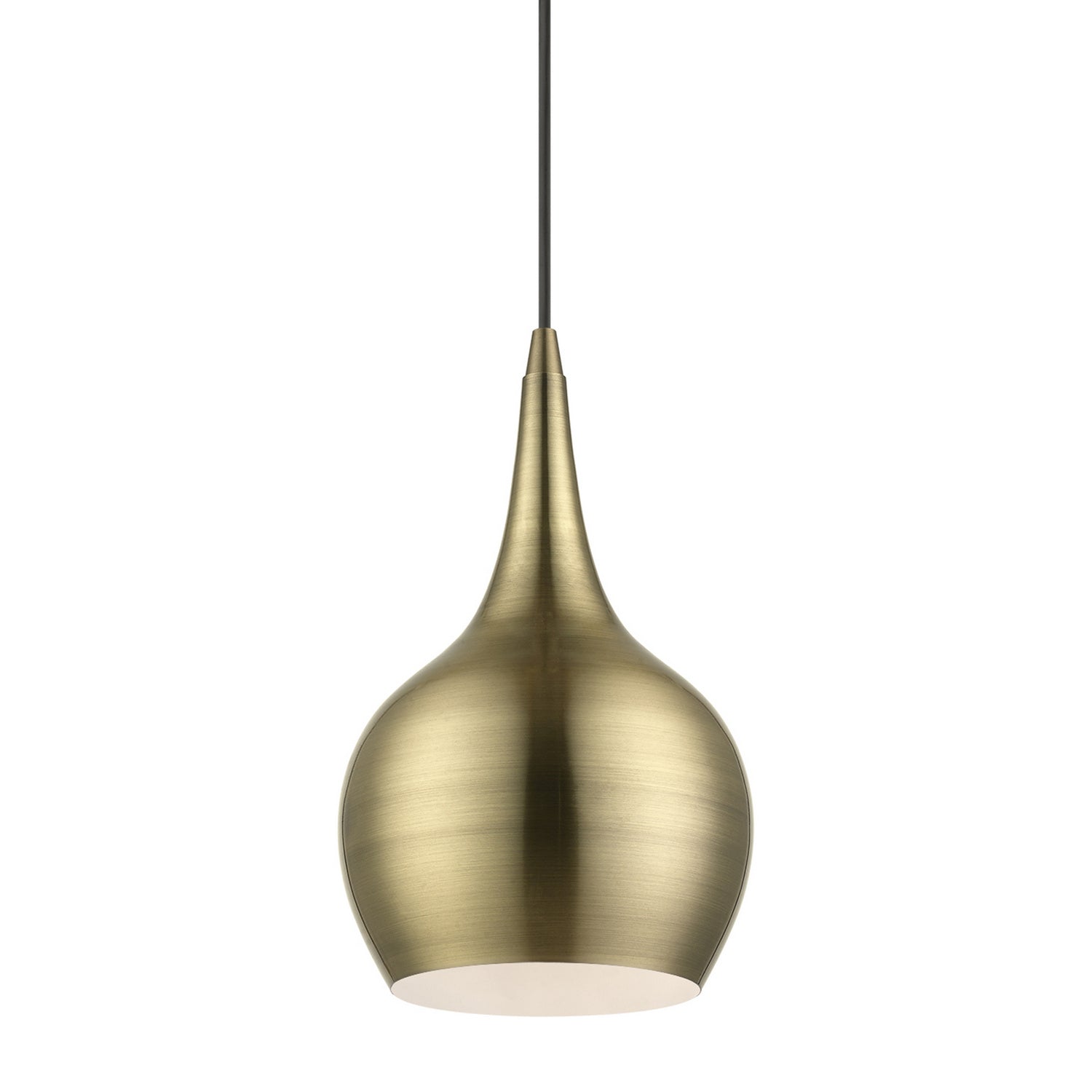 Livex Lighting - 49016-01 - One Light Mini Pendant - Andes - Antique Brass