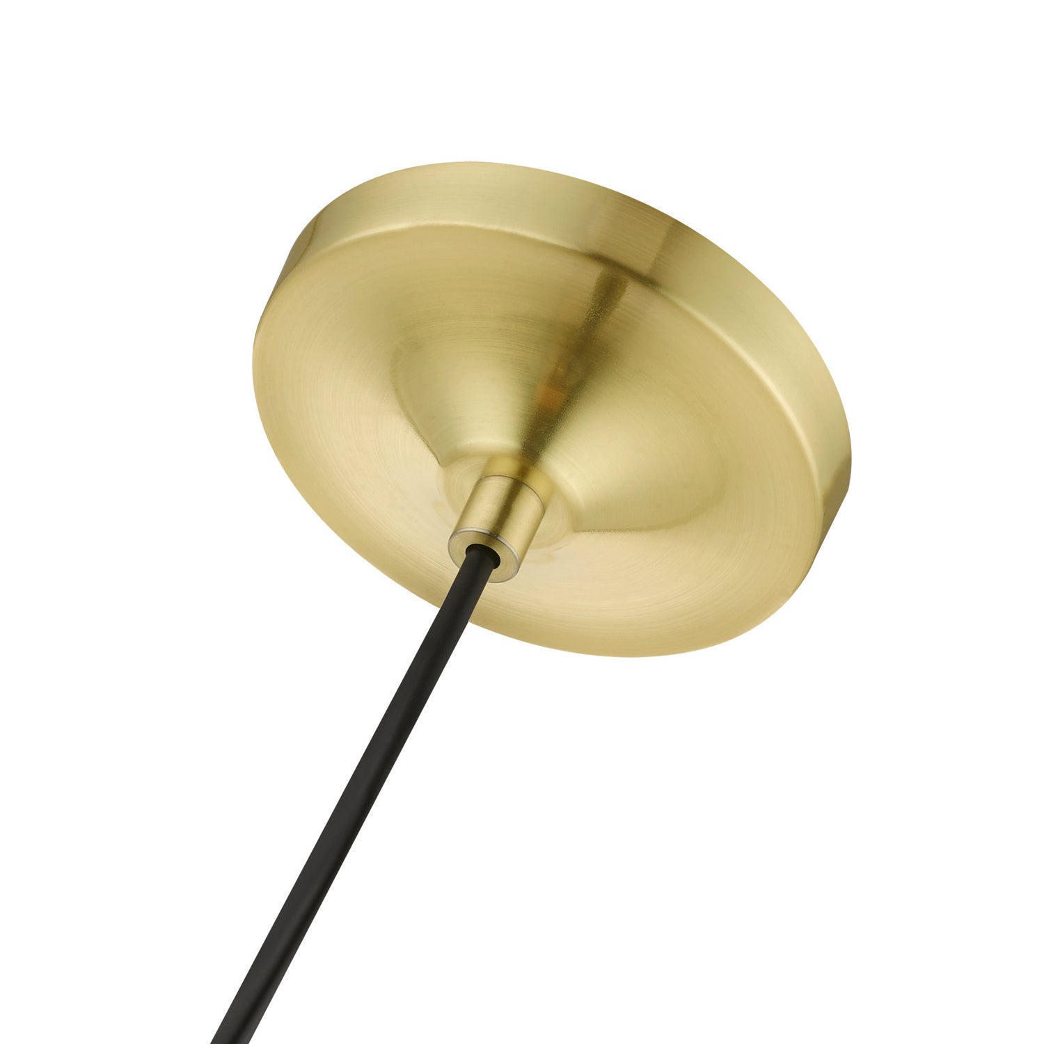 Livex Lighting - 49088-12 - One Light Pendant - Aldrich - Satin Brass w/Polished Brass