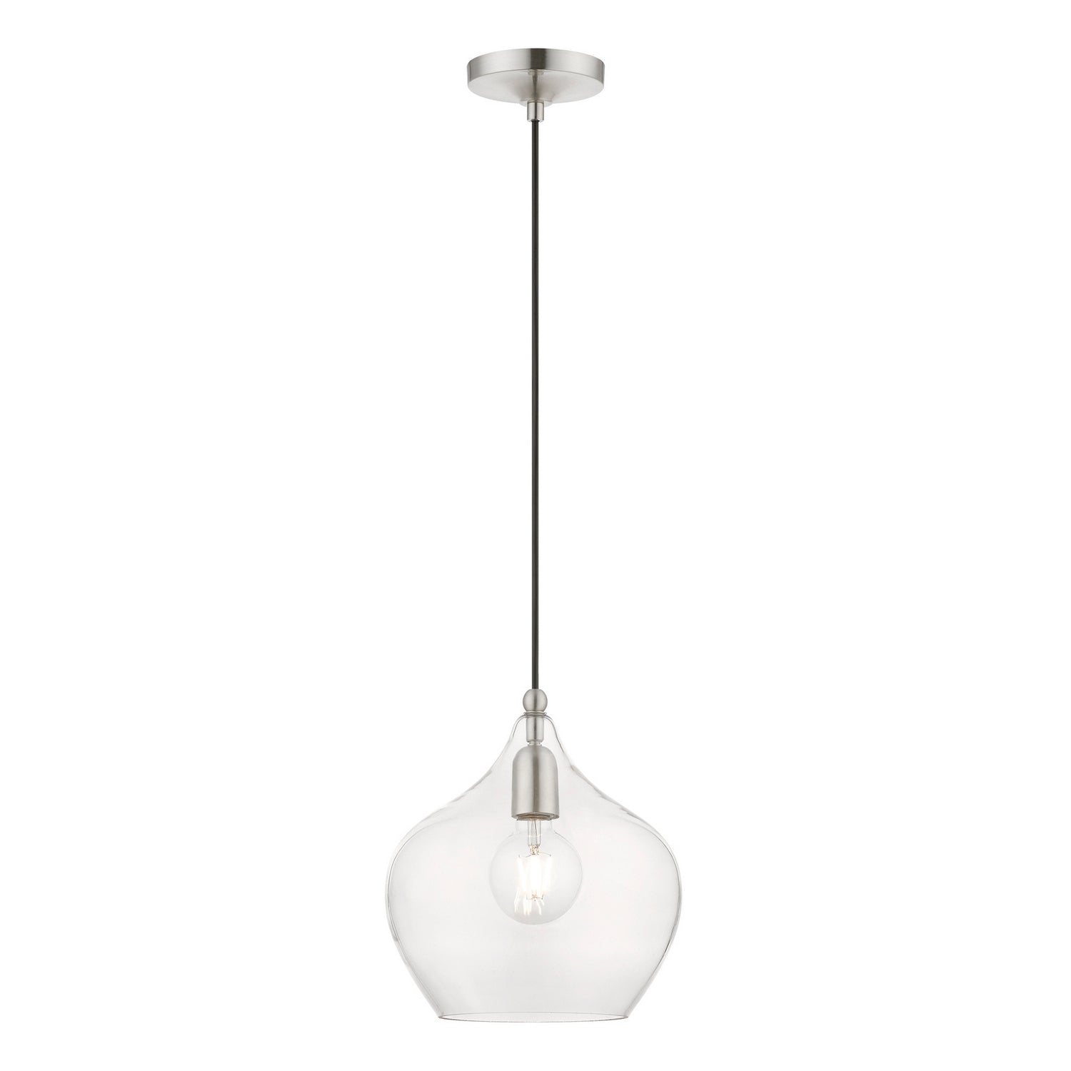 Livex Lighting - 49093-91 - One Light Pendant - Aldrich - Brushed Nickel