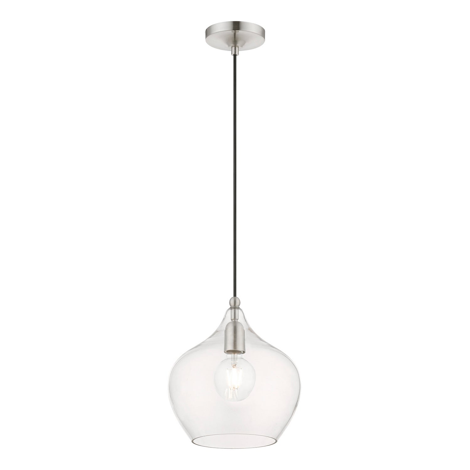 Livex Lighting - 49093-91 - One Light Pendant - Aldrich - Brushed Nickel