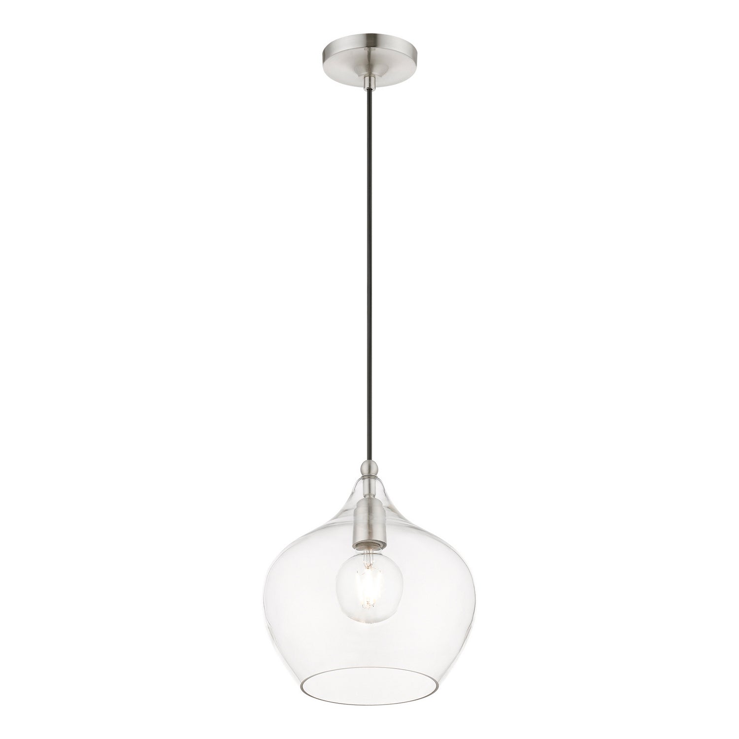 Livex Lighting - 49093-91 - One Light Pendant - Aldrich - Brushed Nickel