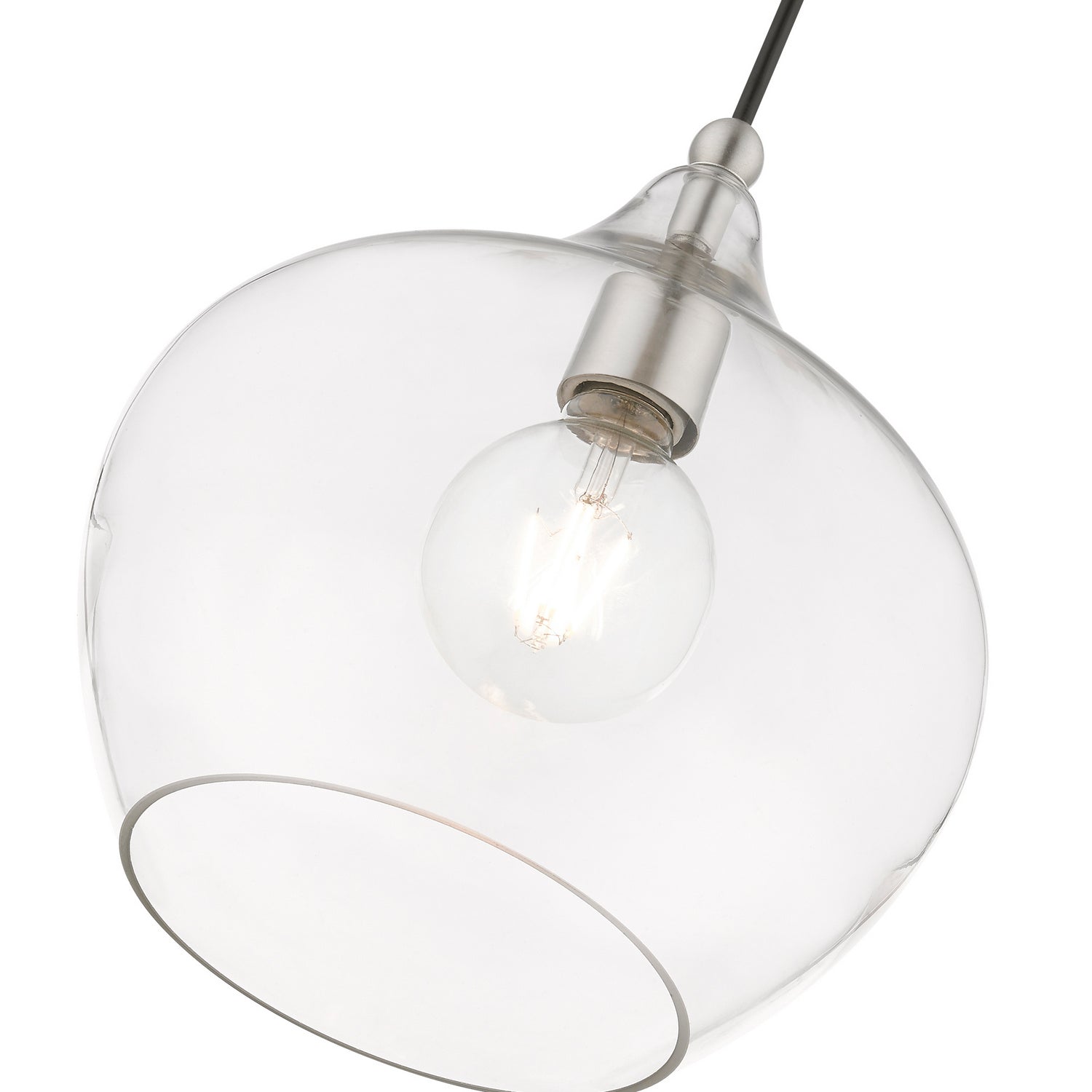 Livex Lighting - 49093-91 - One Light Pendant - Aldrich - Brushed Nickel