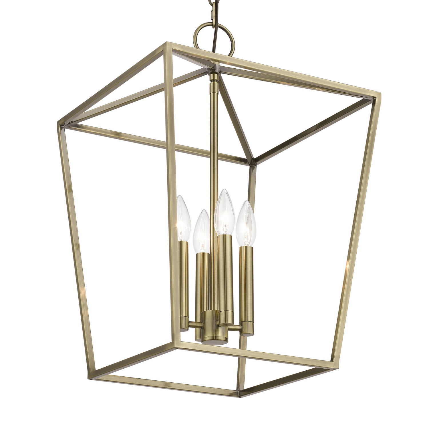 Livex Lighting - 49434-01 - Four Light Chandelier - Devone - Antique Brass