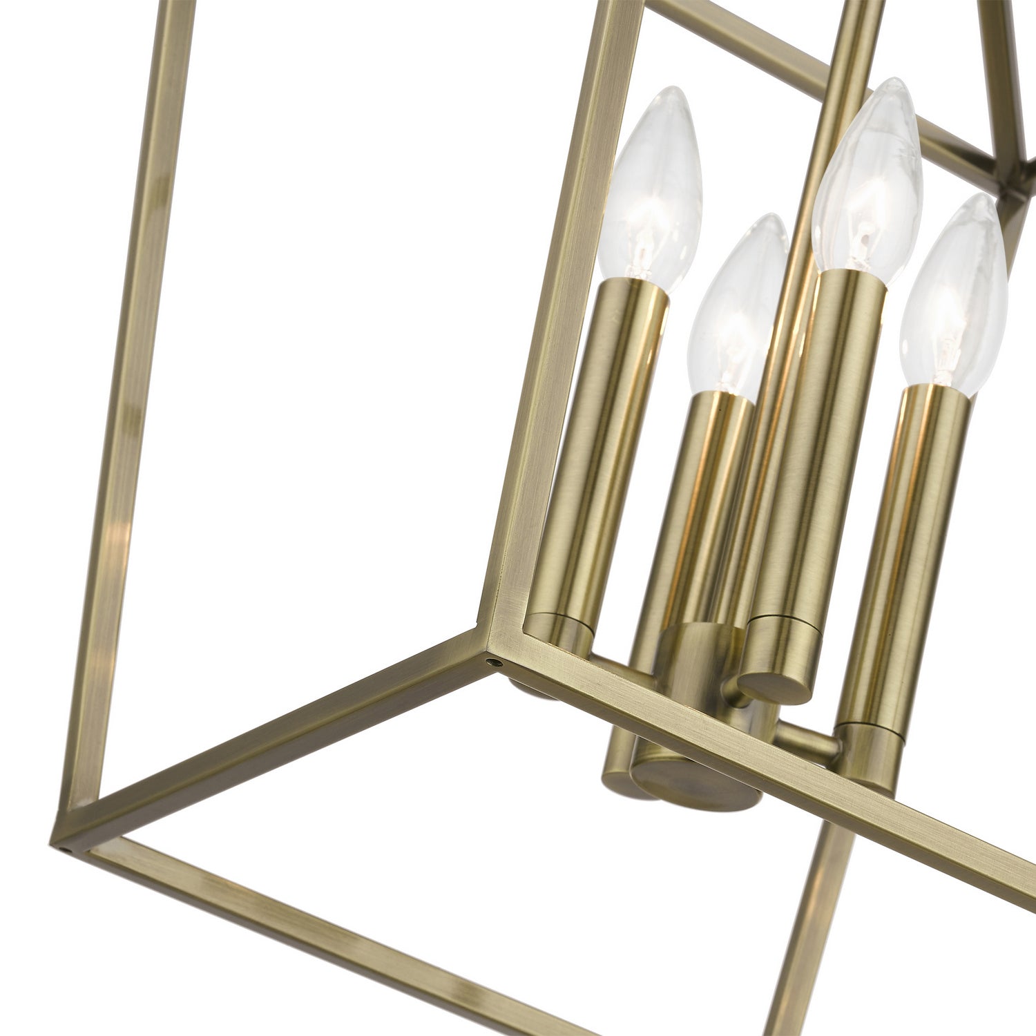 Livex Lighting - 49434-01 - Four Light Chandelier - Devone - Antique Brass