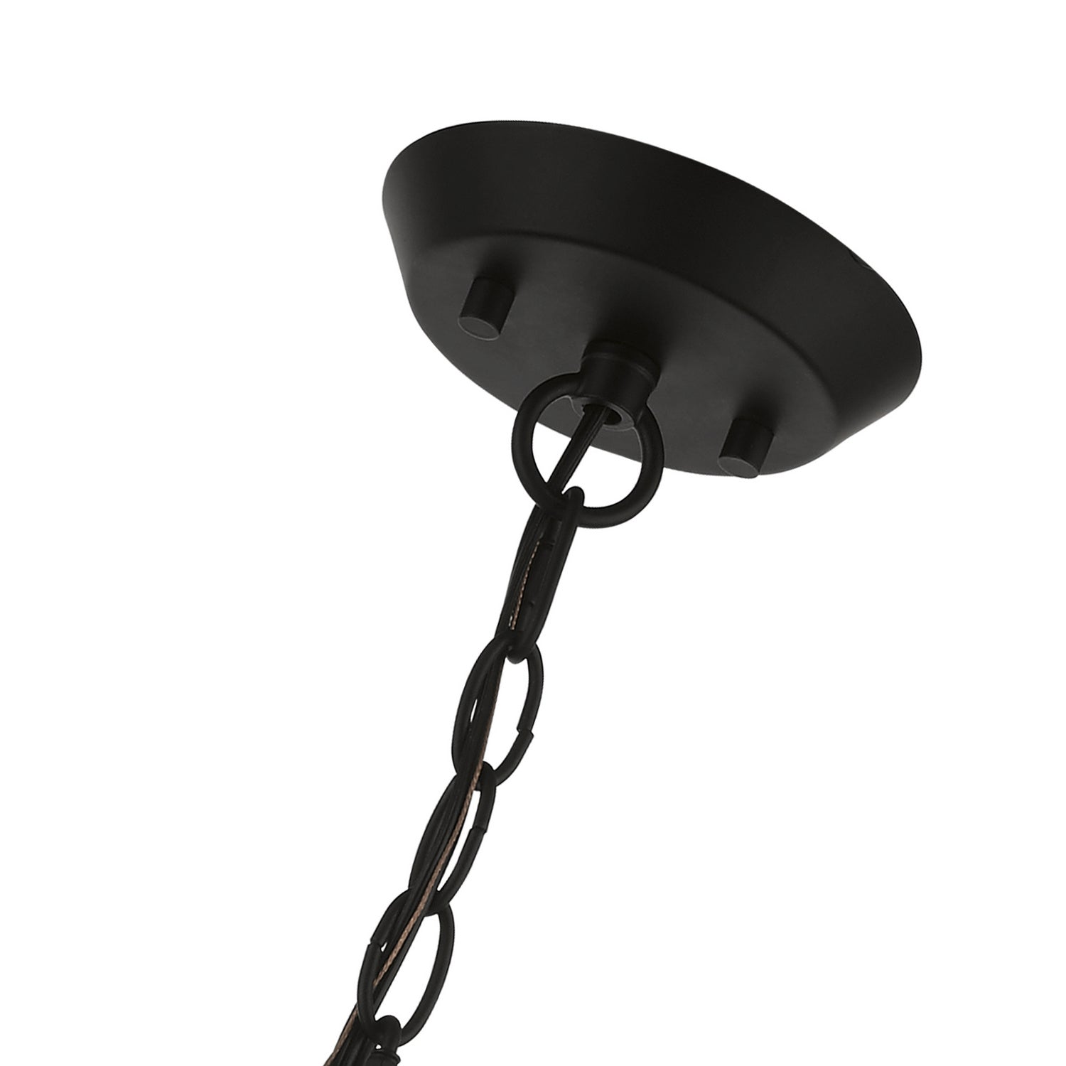 Livex Lighting - 49434-04 - Four Light Chandelier - Devone - Black w/Brushed Nickel