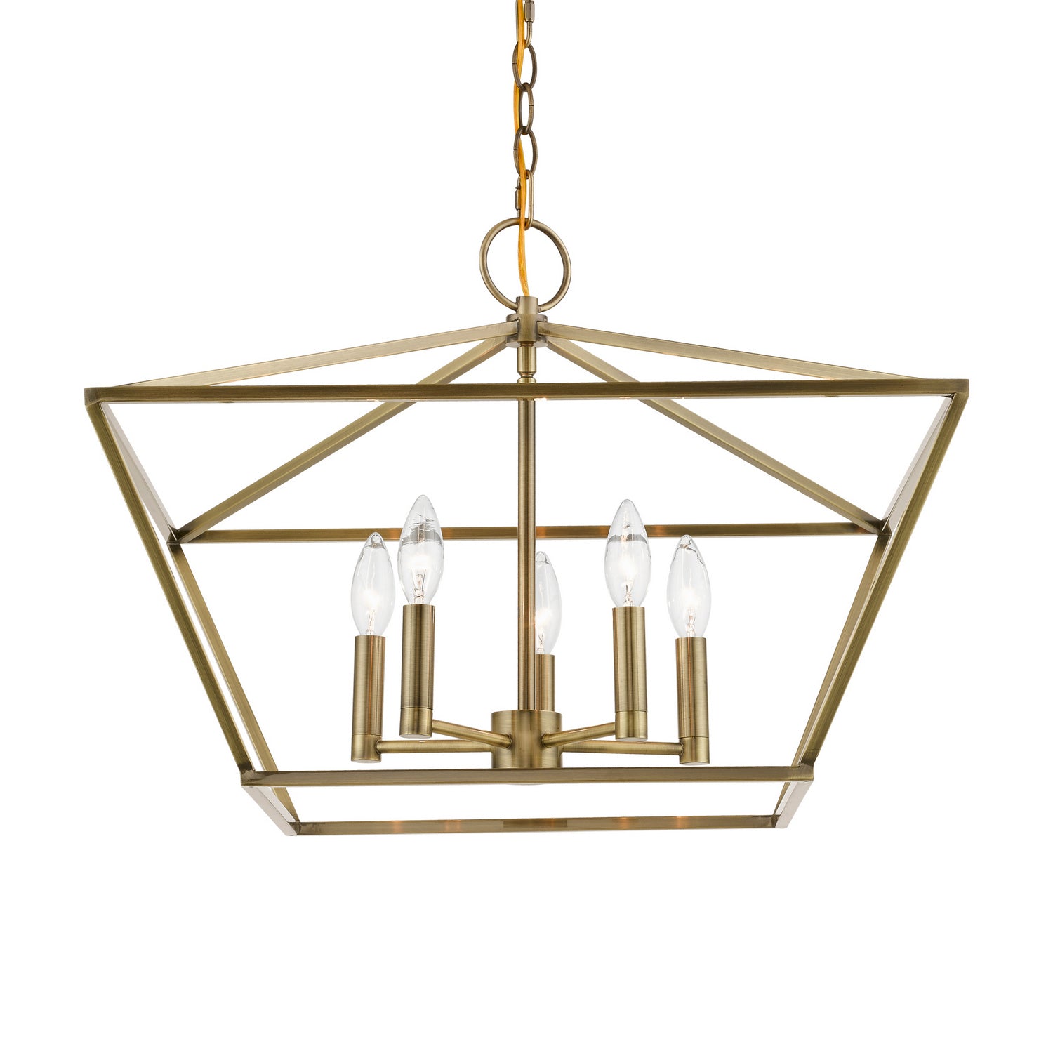Livex Lighting - 49435-01 - Five Light Chandelier - Devone - Antique Brass
