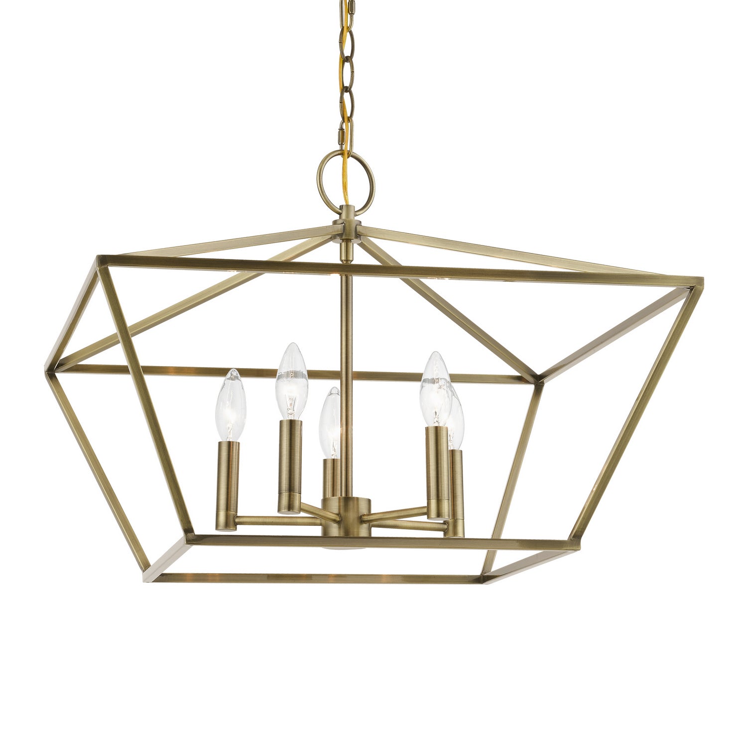 Livex Lighting - 49435-01 - Five Light Chandelier - Devone - Antique Brass