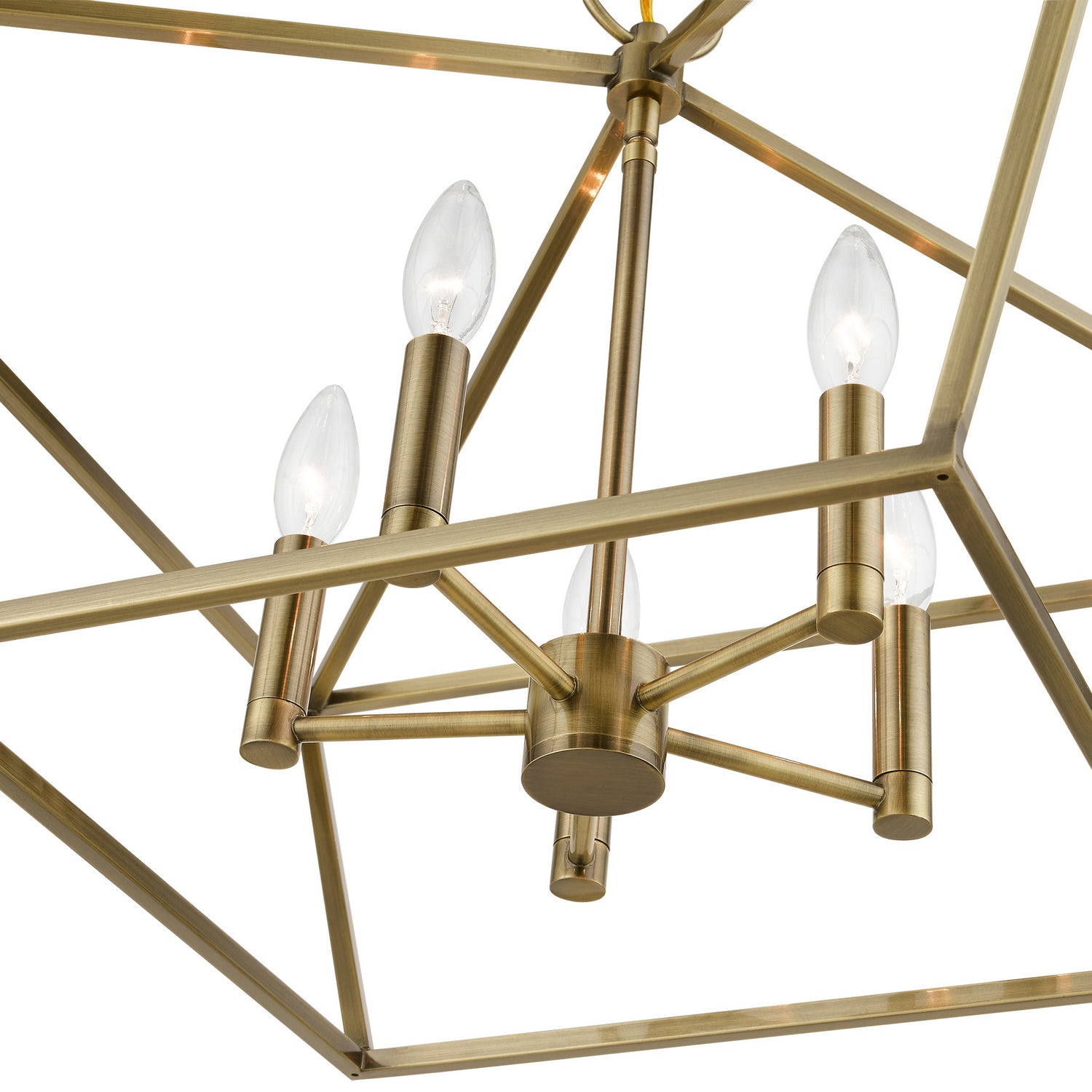 Livex Lighting - 49435-01 - Five Light Chandelier - Devone - Antique Brass