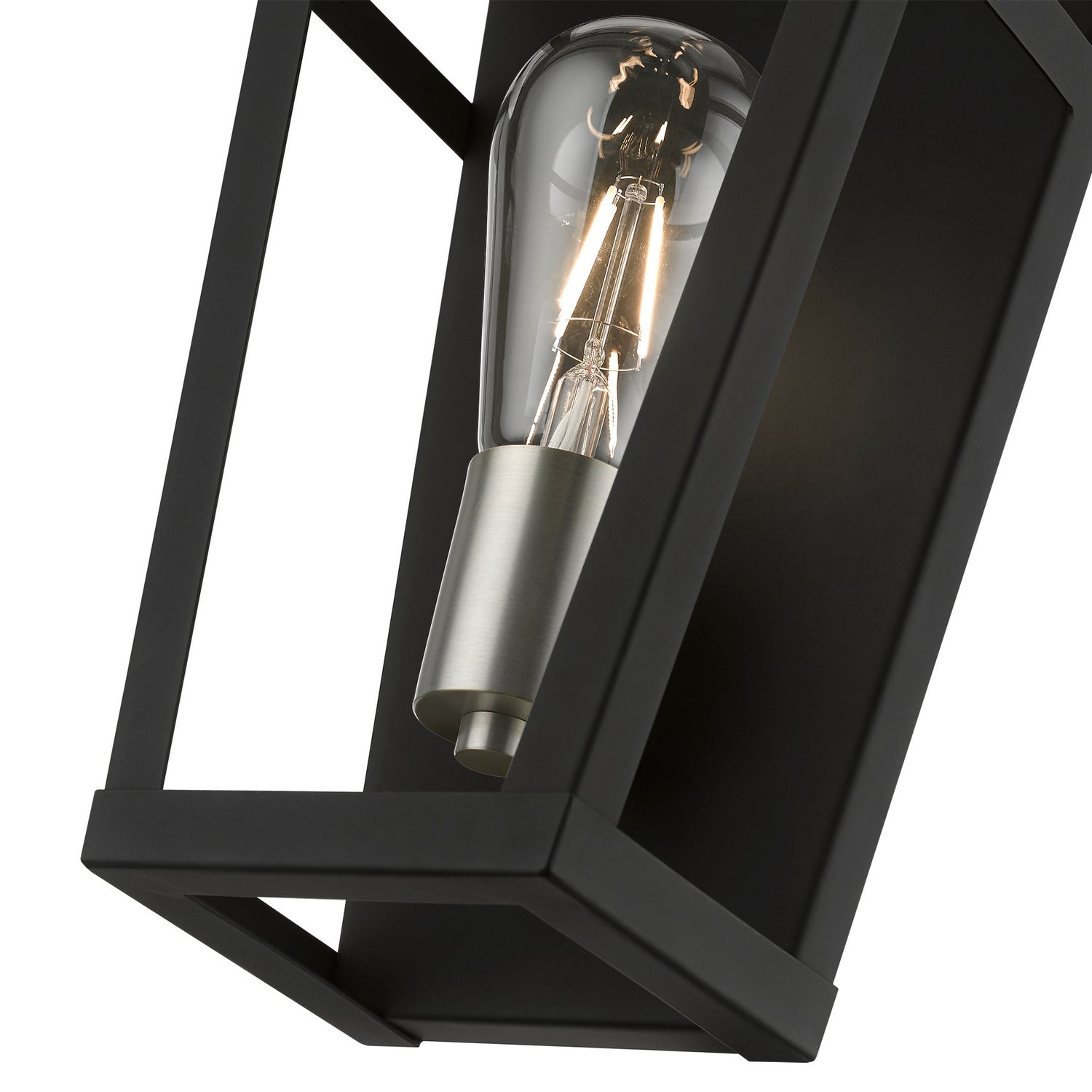 Livex Lighting - 49567-04 - One Light Wall Sconce - Schofield - Black w/Brushed Nickel