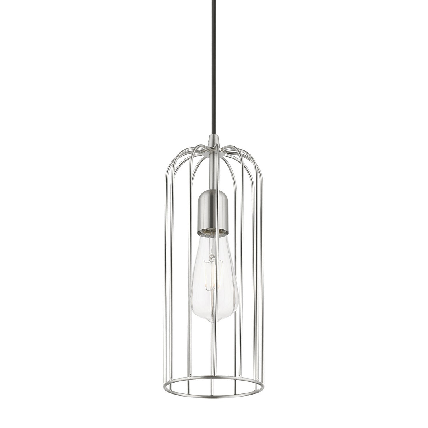 Livex Lighting - 49713-91 - One Light Pendant - Glenbrook - Brushed Nickel