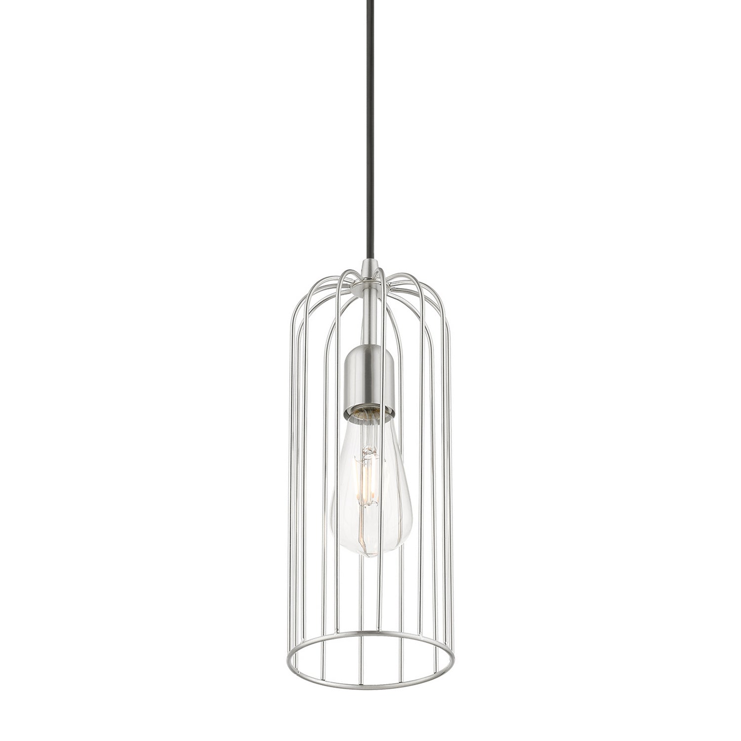 Livex Lighting - 49713-91 - One Light Pendant - Glenbrook - Brushed Nickel
