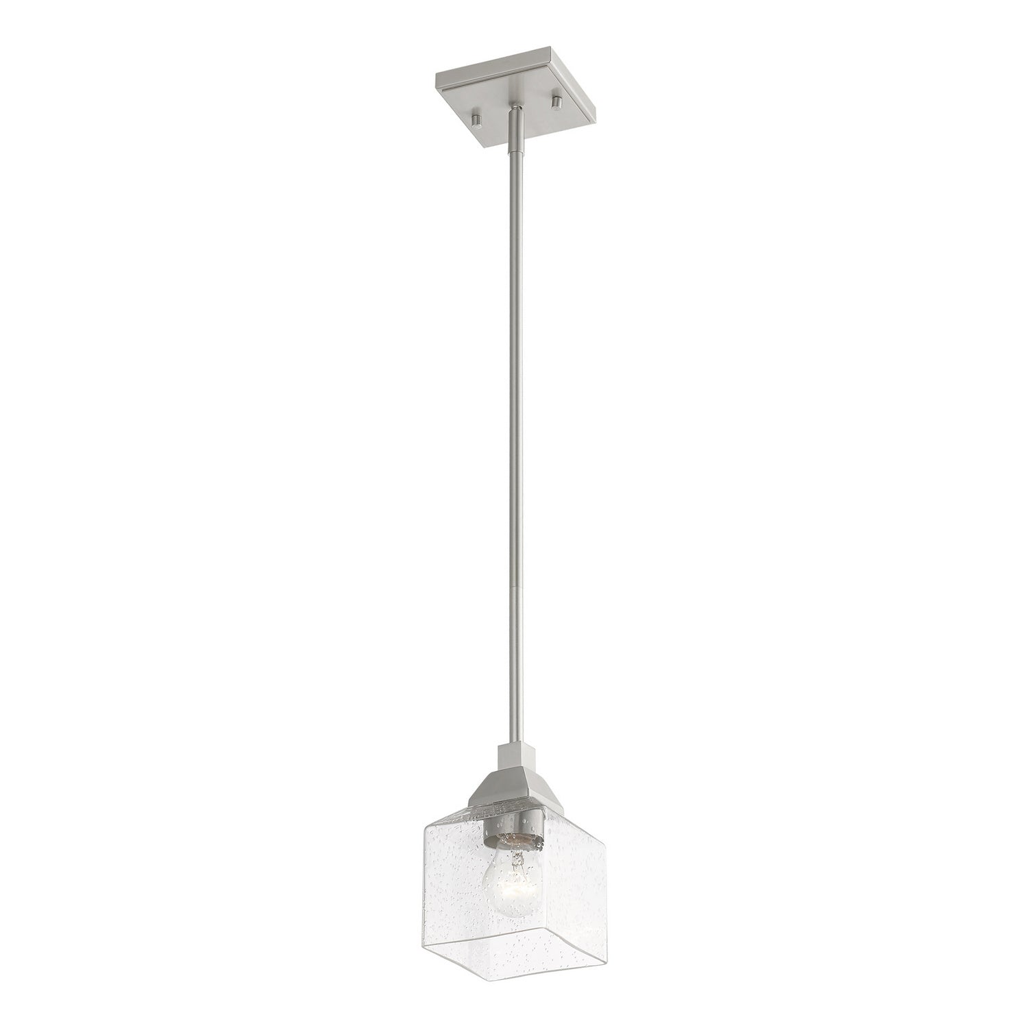 Livex Lighting - 49761-91 - One Light Mini Pendant - Aragon - Brushed Nickel