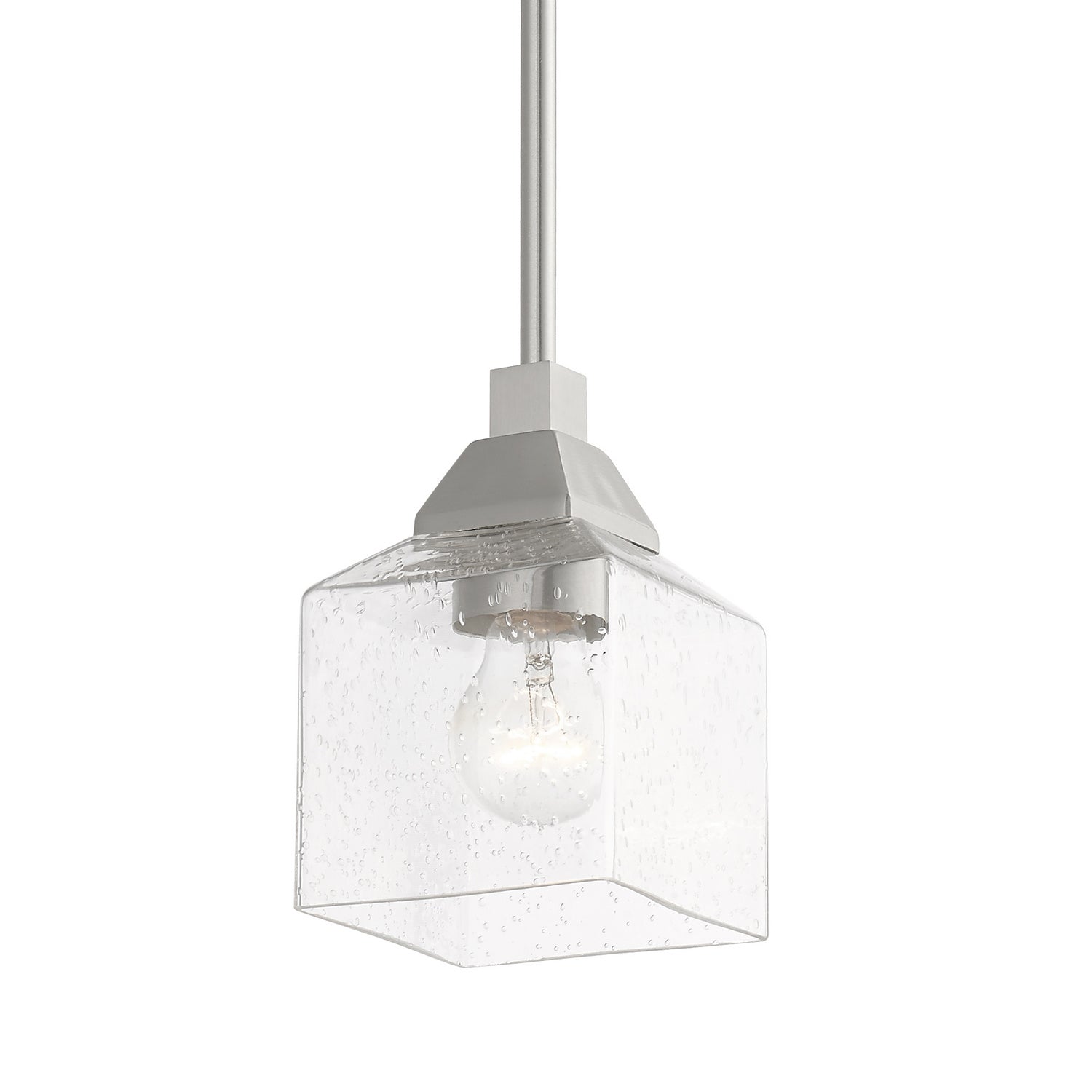 Livex Lighting - 49761-91 - One Light Mini Pendant - Aragon - Brushed Nickel