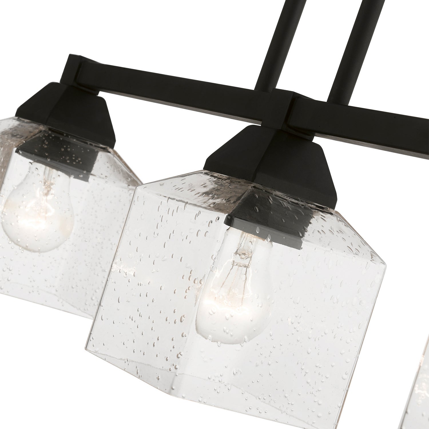 Livex Lighting - 49763-04 - Three Light Linear Chandelier - Aragon - Black