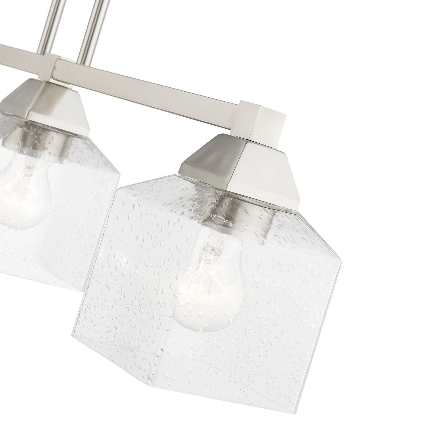 Livex Lighting - 49763-91 - Three Light Linear Chandelier - Aragon - Brushed Nickel