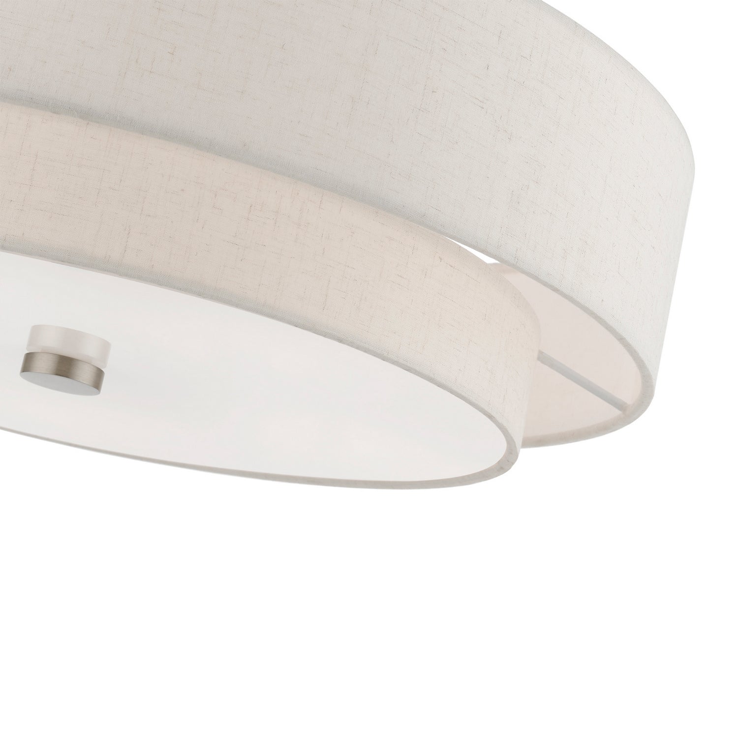 Livex Lighting - 52139-91 - Five Light Semi-Flush Mount - Meridian - Brushed Nickel